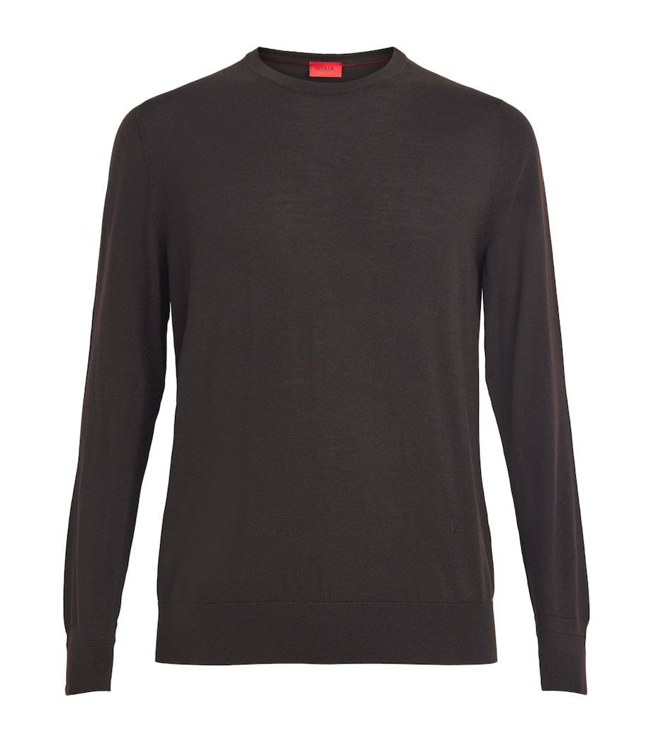 Isaia Mens Wool Sweater Image 1