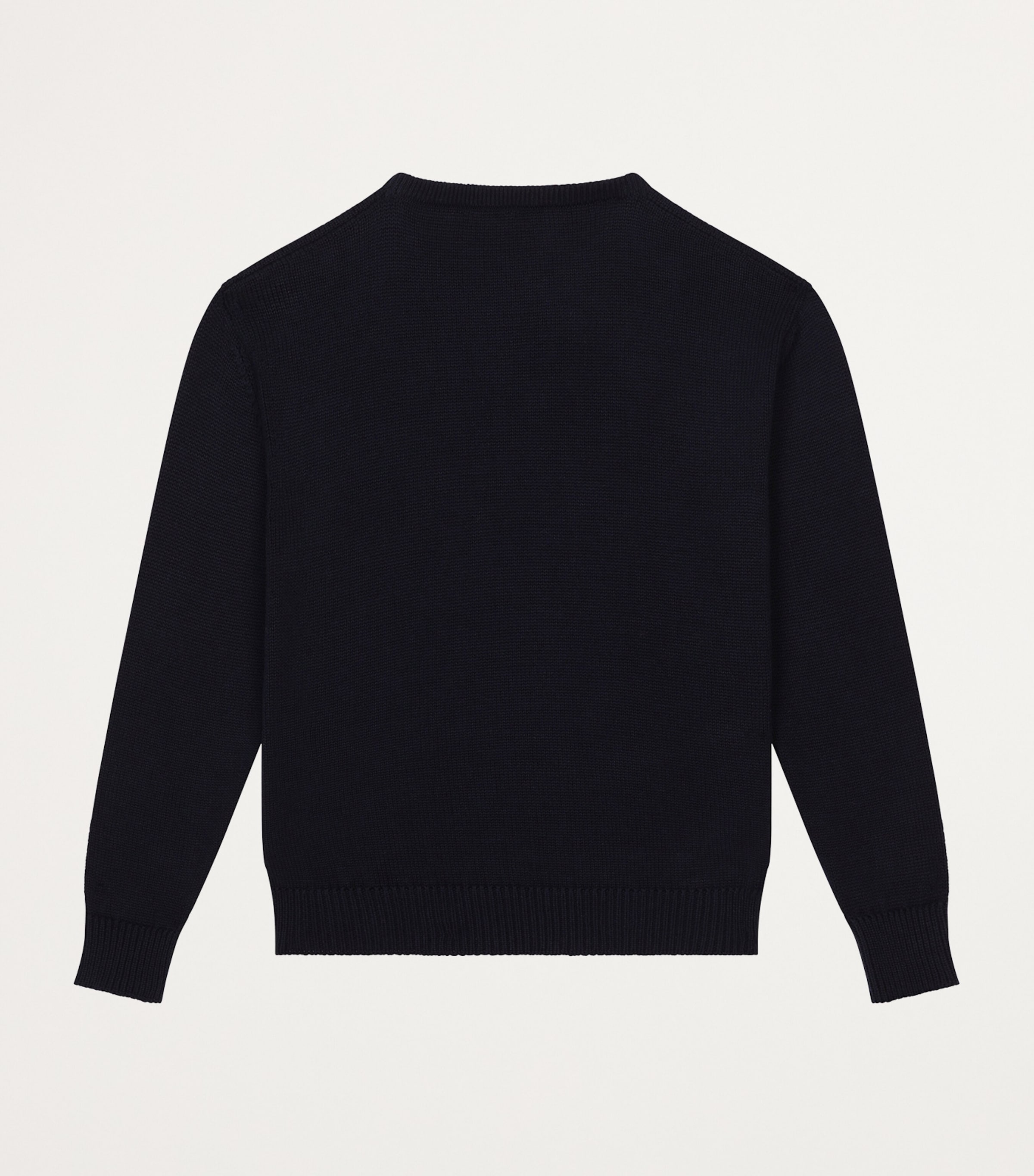 Cotton Logo Sweater (8-12+ Years) B1622-VERY DARK BLUE Image 2