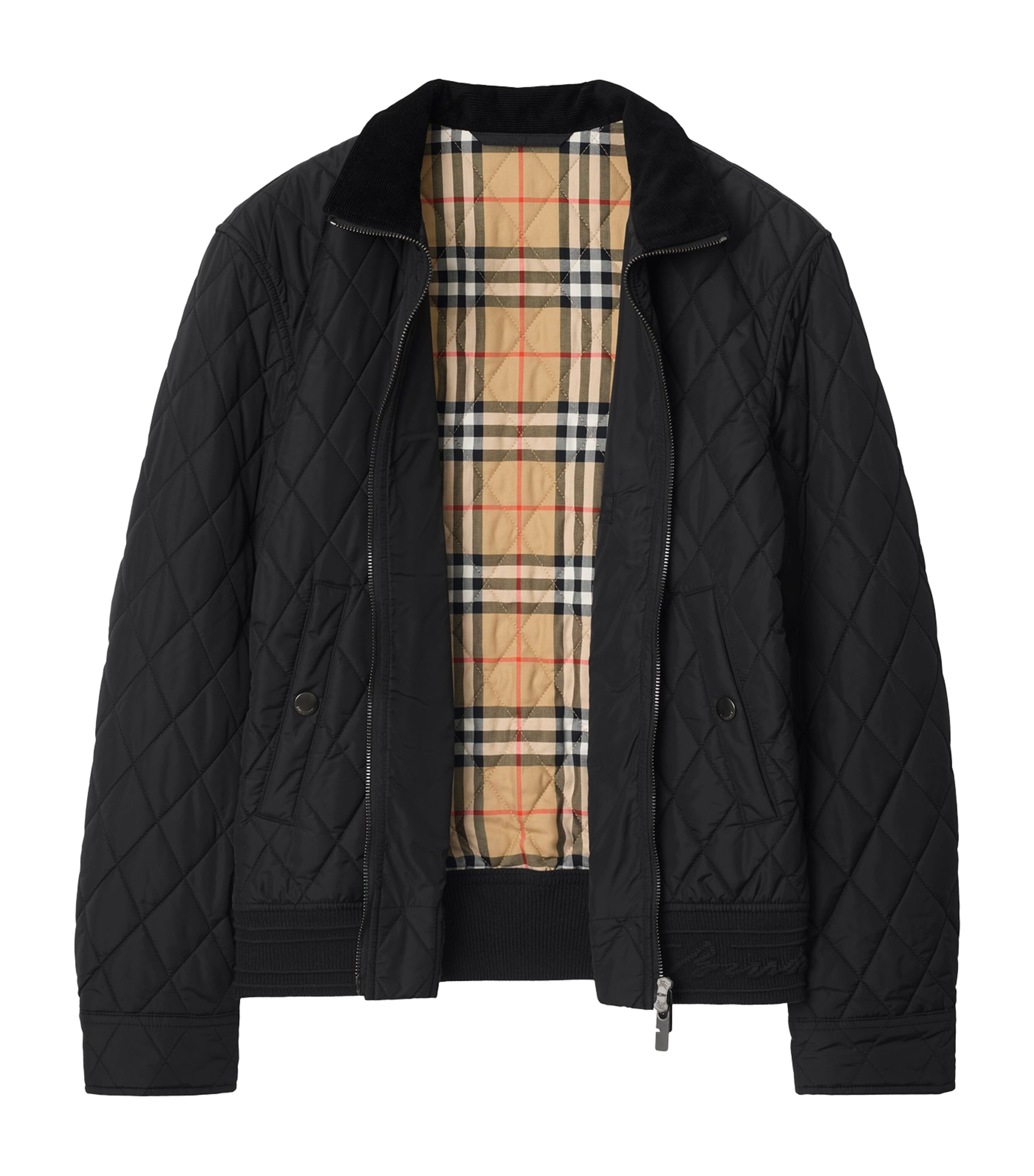 Burberry Mens Water-Resistant Quilted Jacket Black Image 3