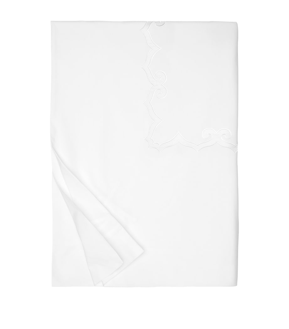 Marrakesh Super King Duvet Cover (260cm x 220cm) WHITE/WHITE Image 1
