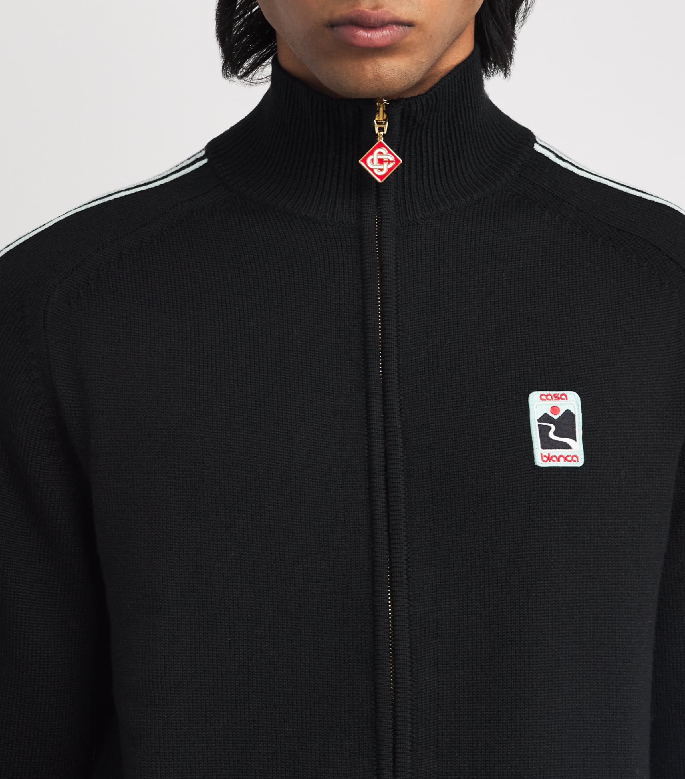 Casablanca Black Merino Track Jacket | Harrods US