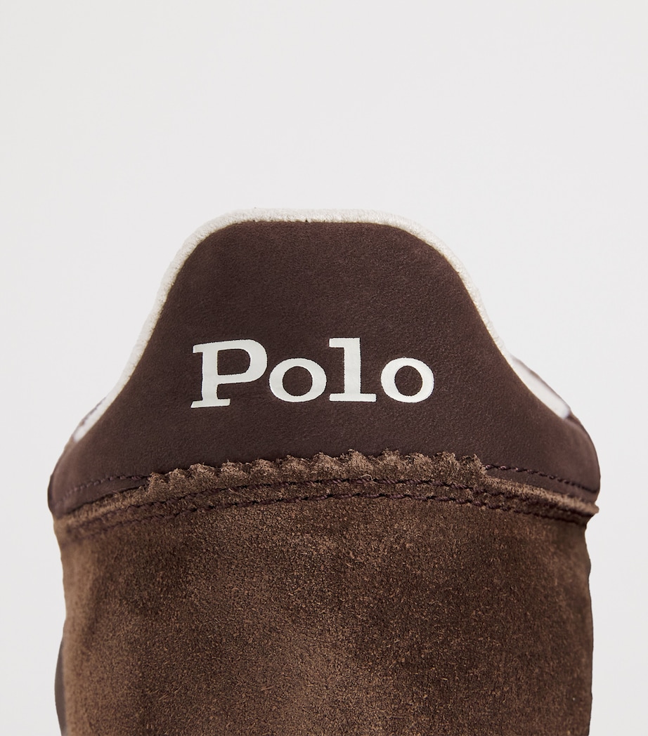 Polo Ralph Lauren Suede Bedford Sneakers Choclate Brn/drk Brn Image 7