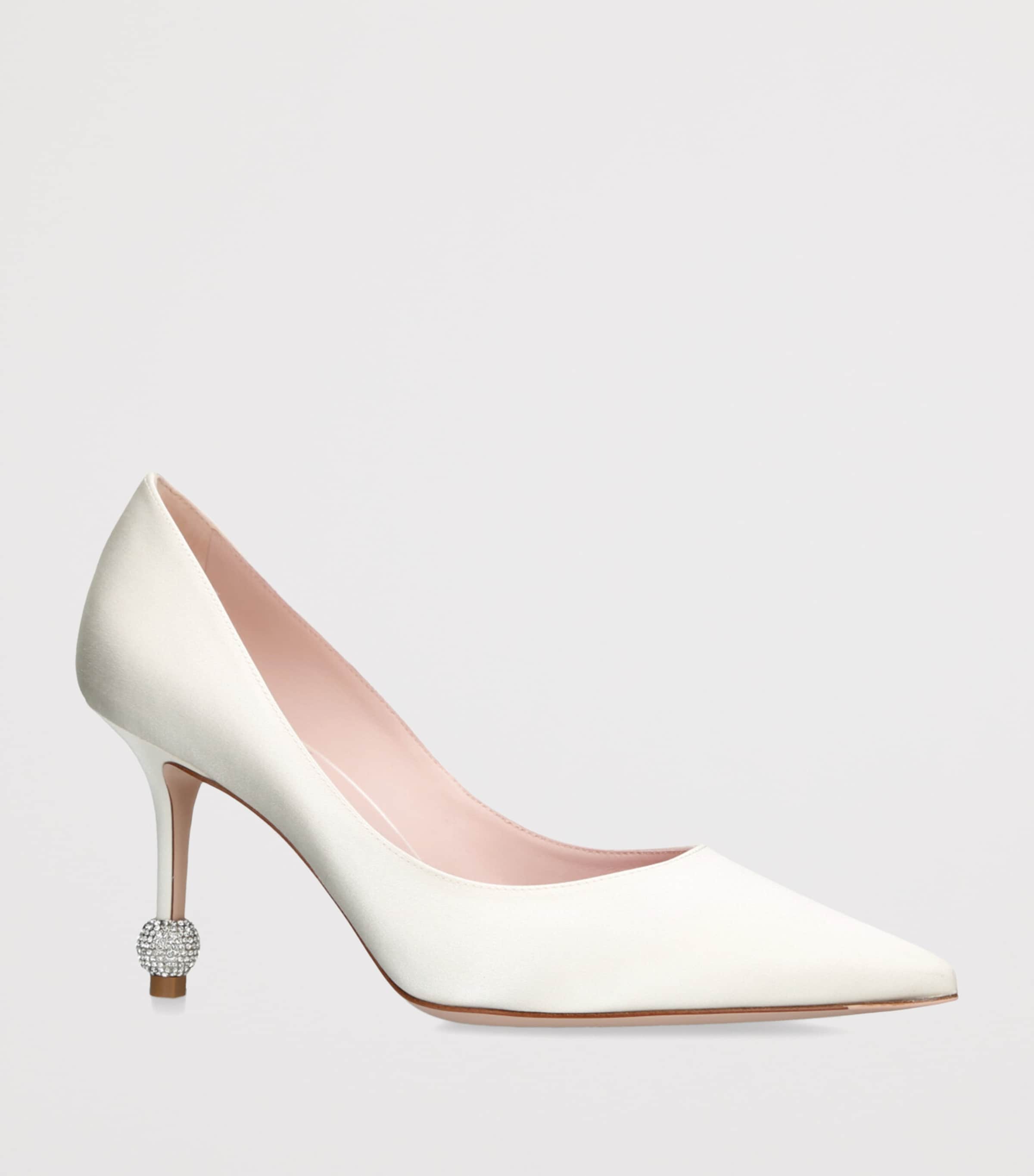 Satin Marlene Pumps 85 WINTER WHT Image 3