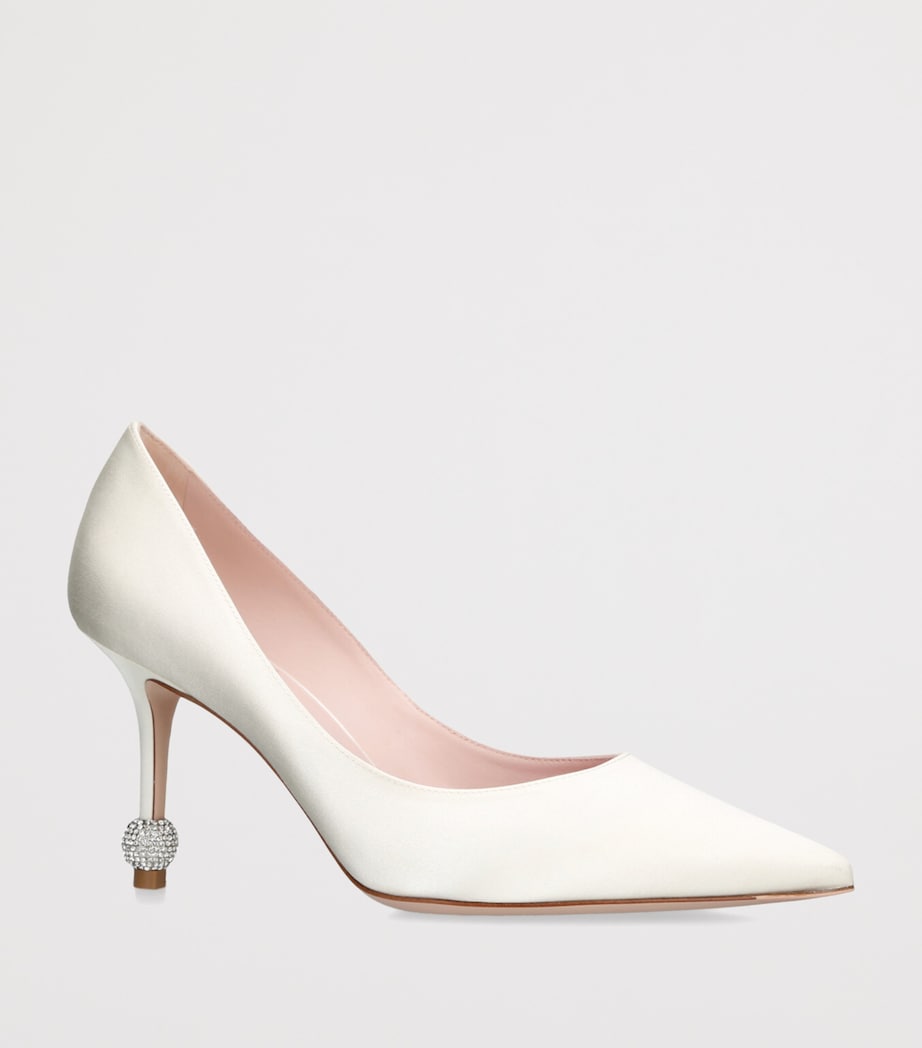 Satin Marlene Pumps 85 WINTER WHT Image 3
