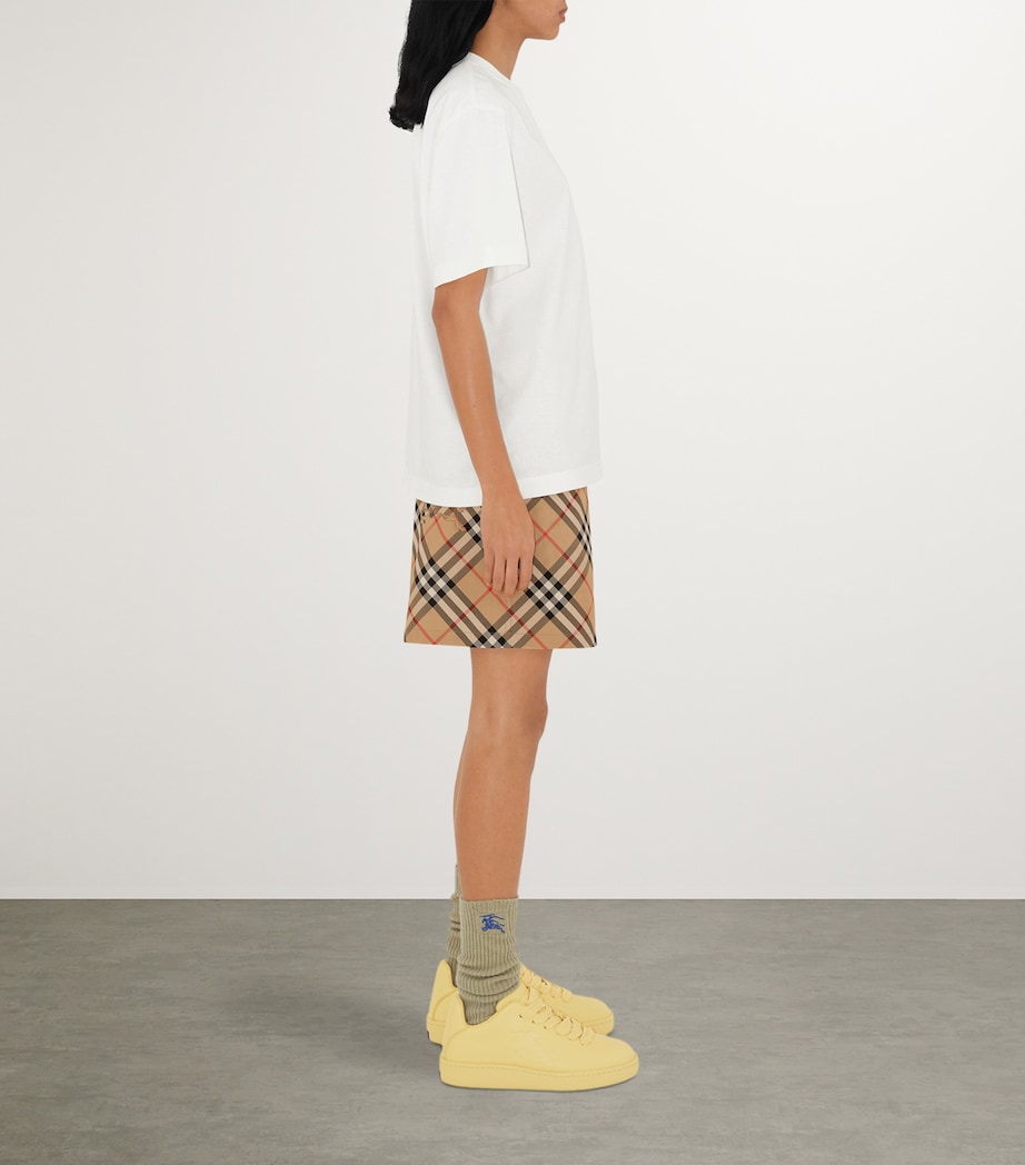 Twill Check Shorts SAND IP CHECK Image 3