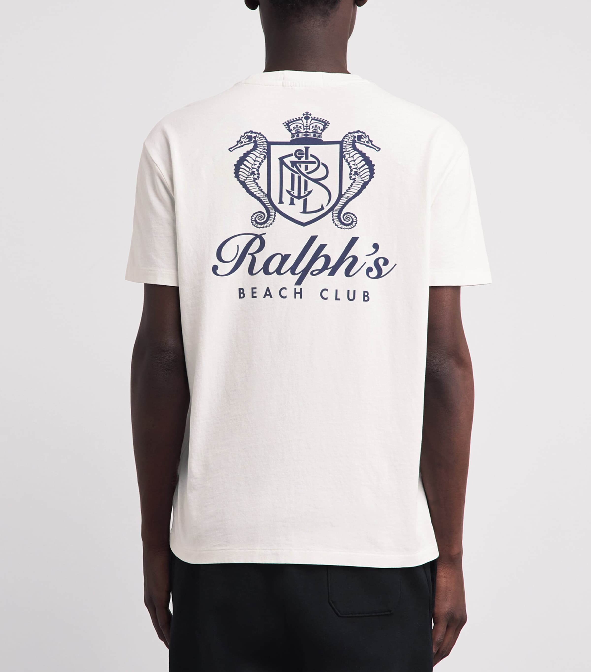 Polo Ralph Lauren Mens Cotton Ralph’s Beach Club T-Shirt Deckwash White Image 5