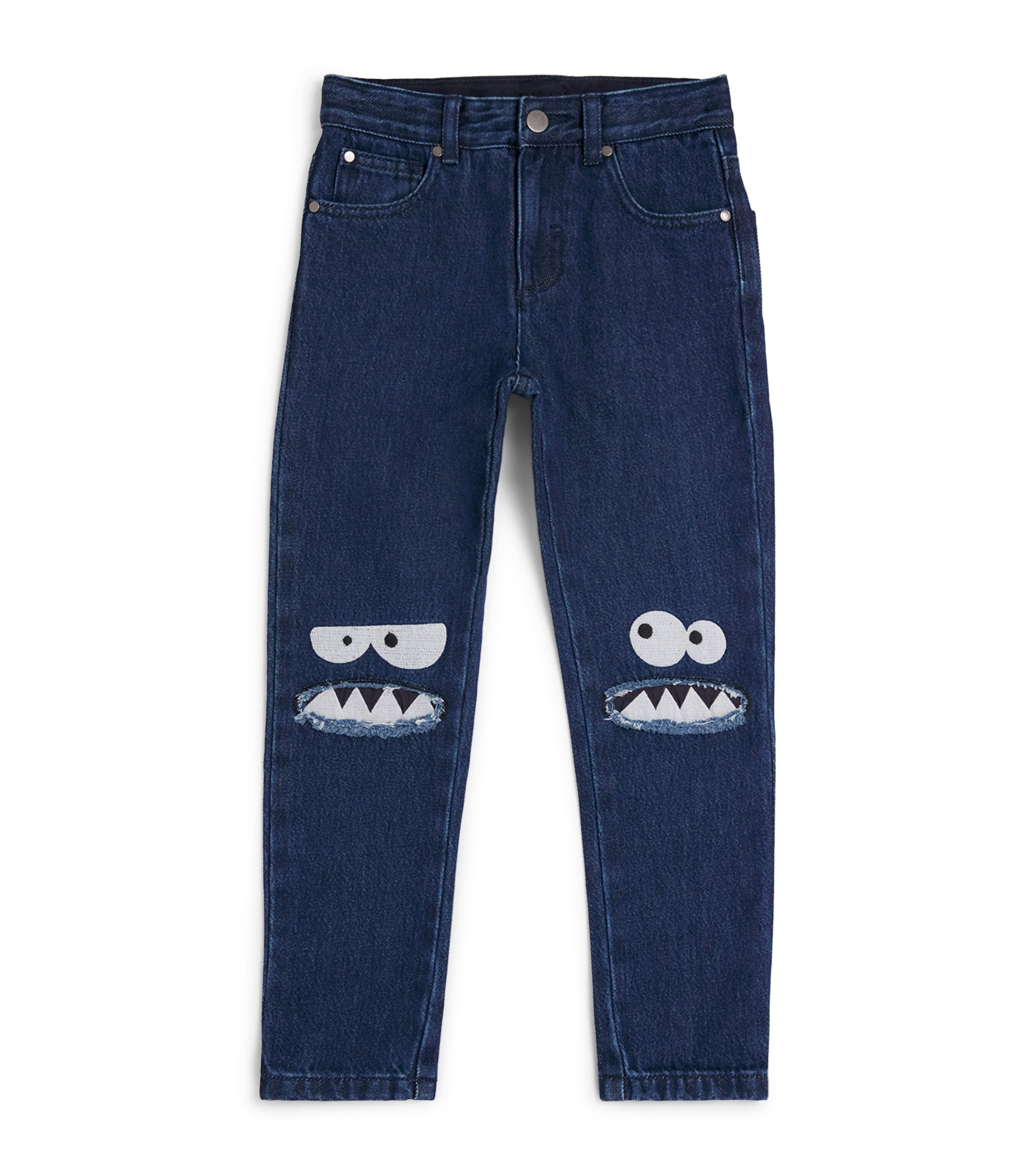 Stella Mccartney Monster Face Jeans In Blue