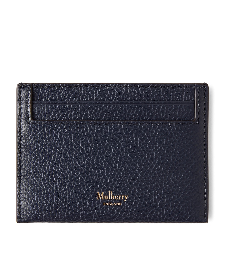 Grained Leather Card Holder NIGHT SKY Image 1