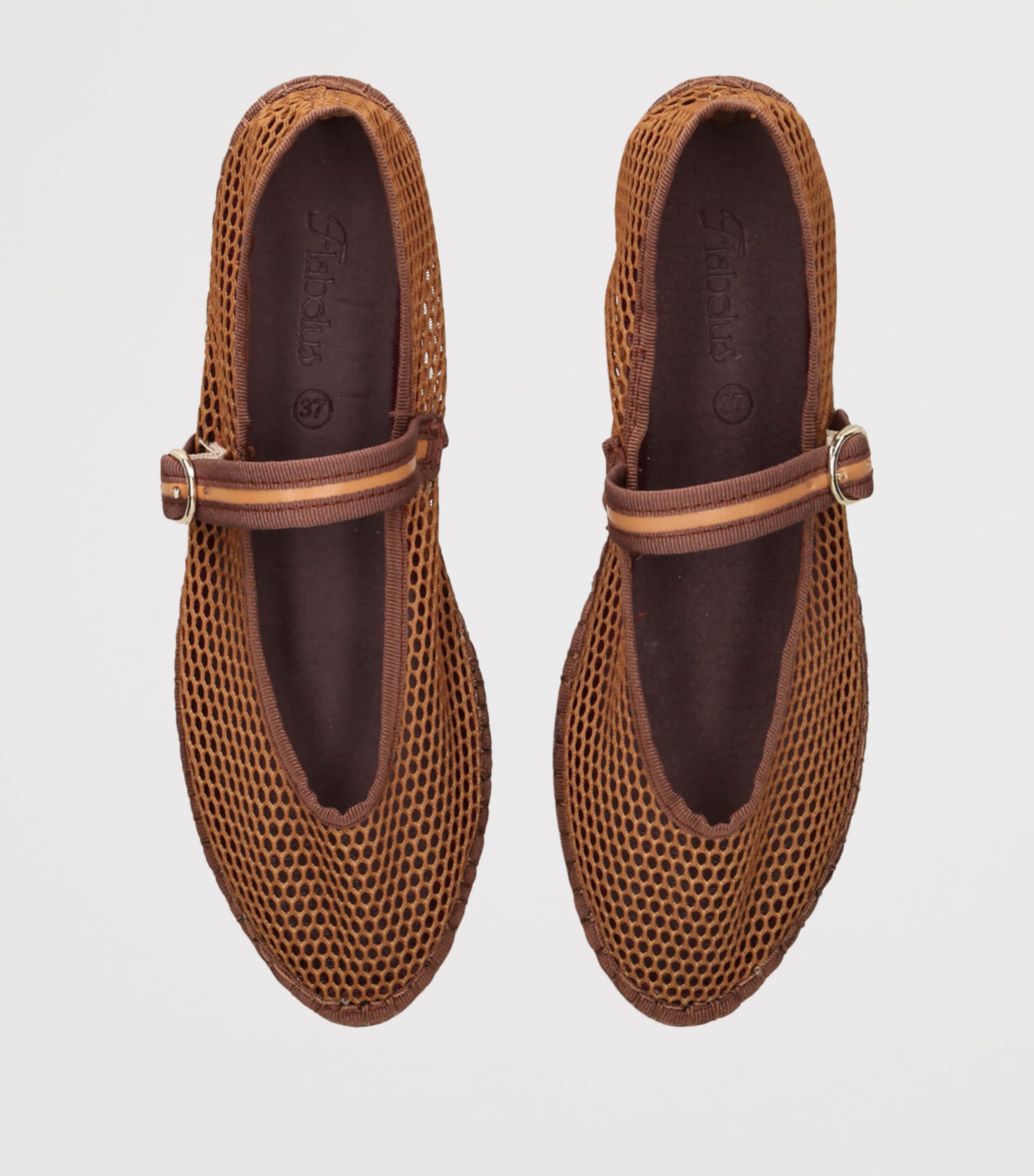 Flabelus Mesh Isabella Ballet Flats Dk.brn Com Image 4