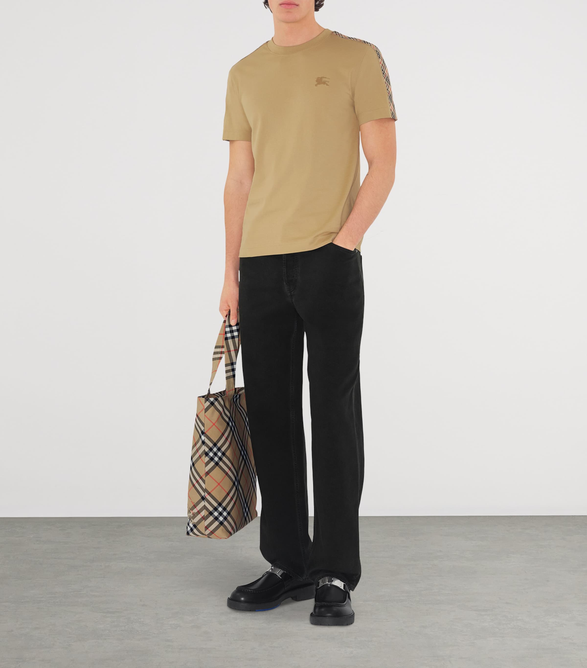 Cotton Equestrian Knight T-Shirt FLAX Image 2