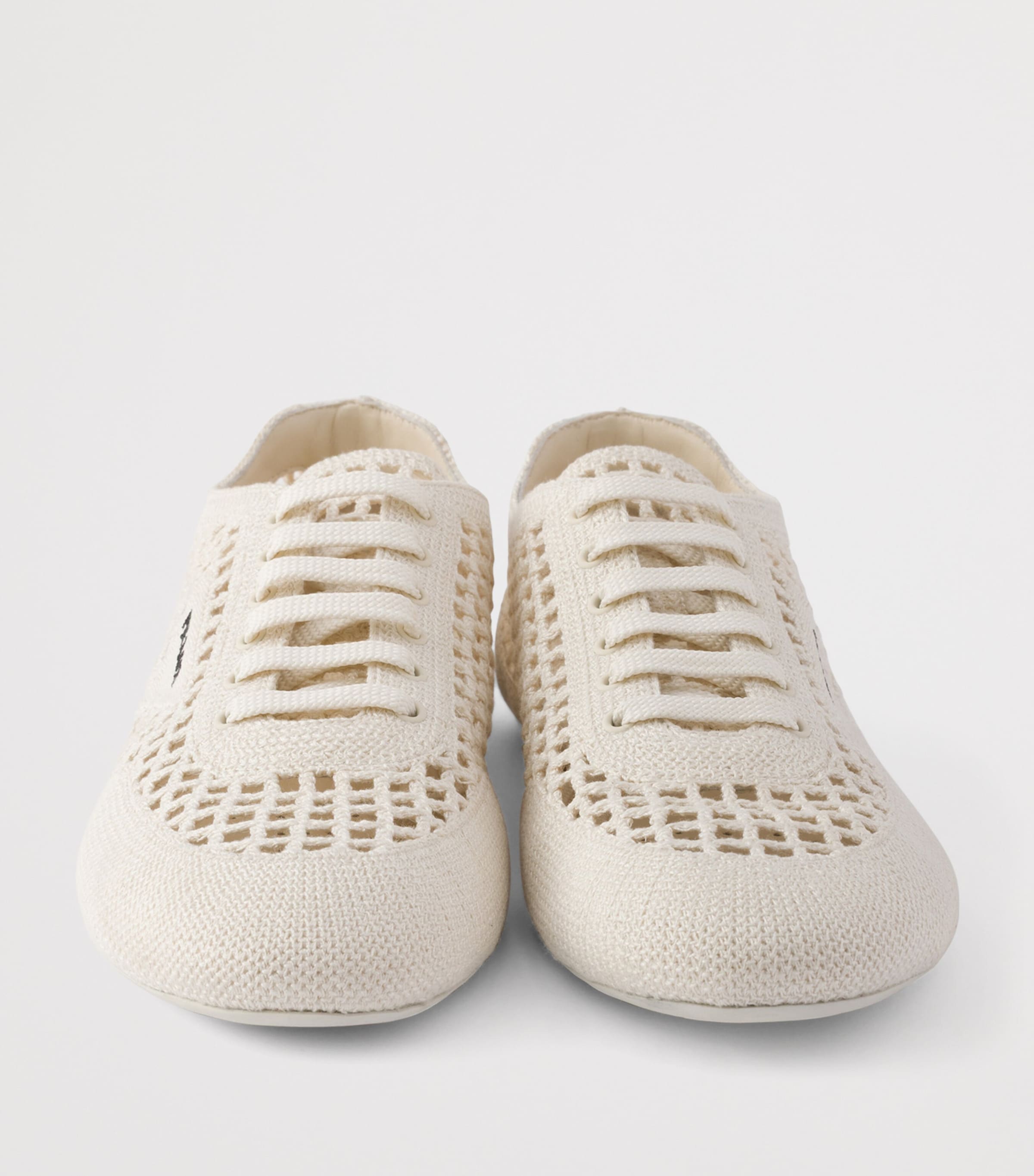 Cotton Crochet Collapse Sneakers F0304 Image 5