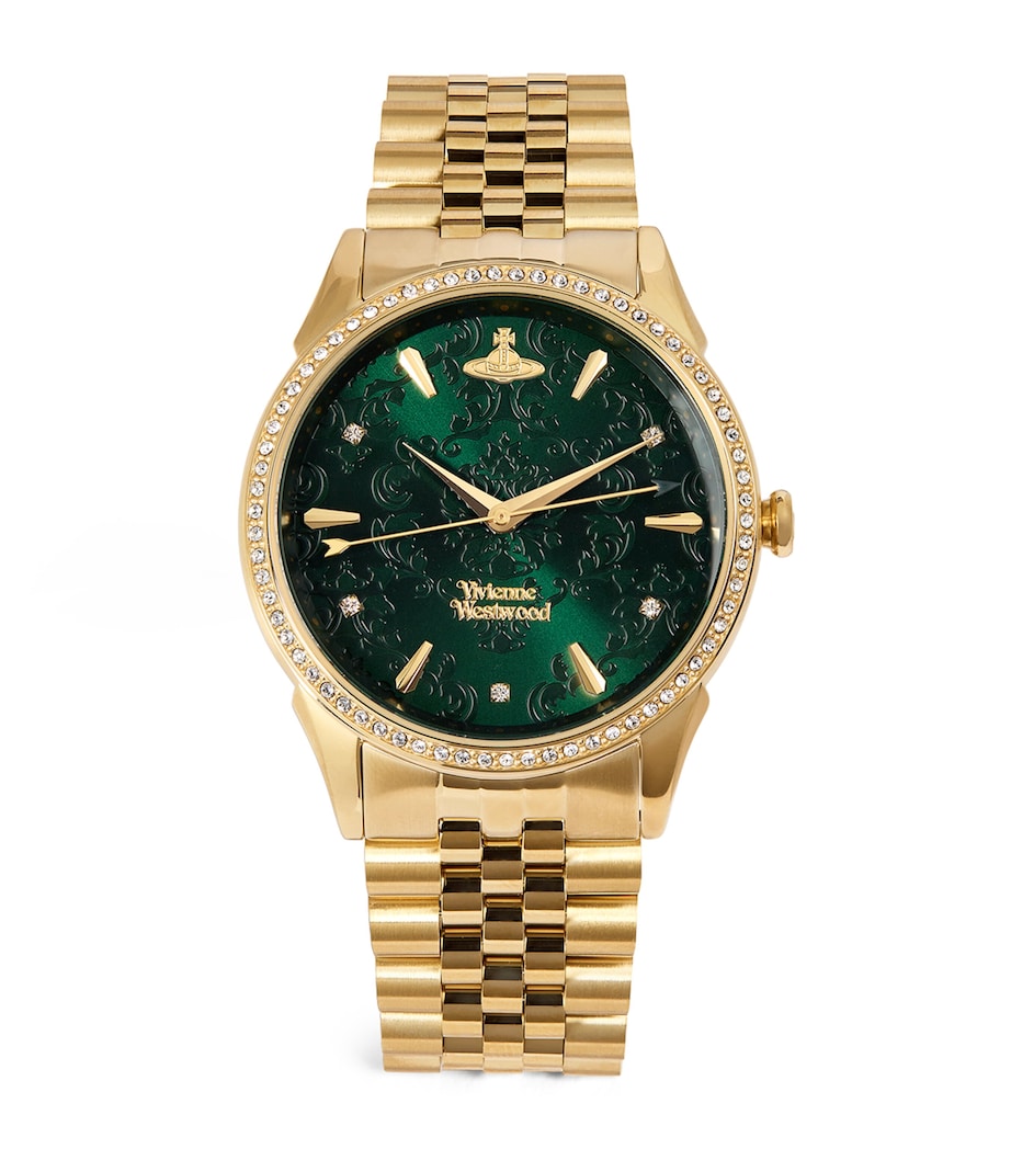 Vivienne Westwood Swarovski-Detail Wallace Watch 38mm Gold Image 1