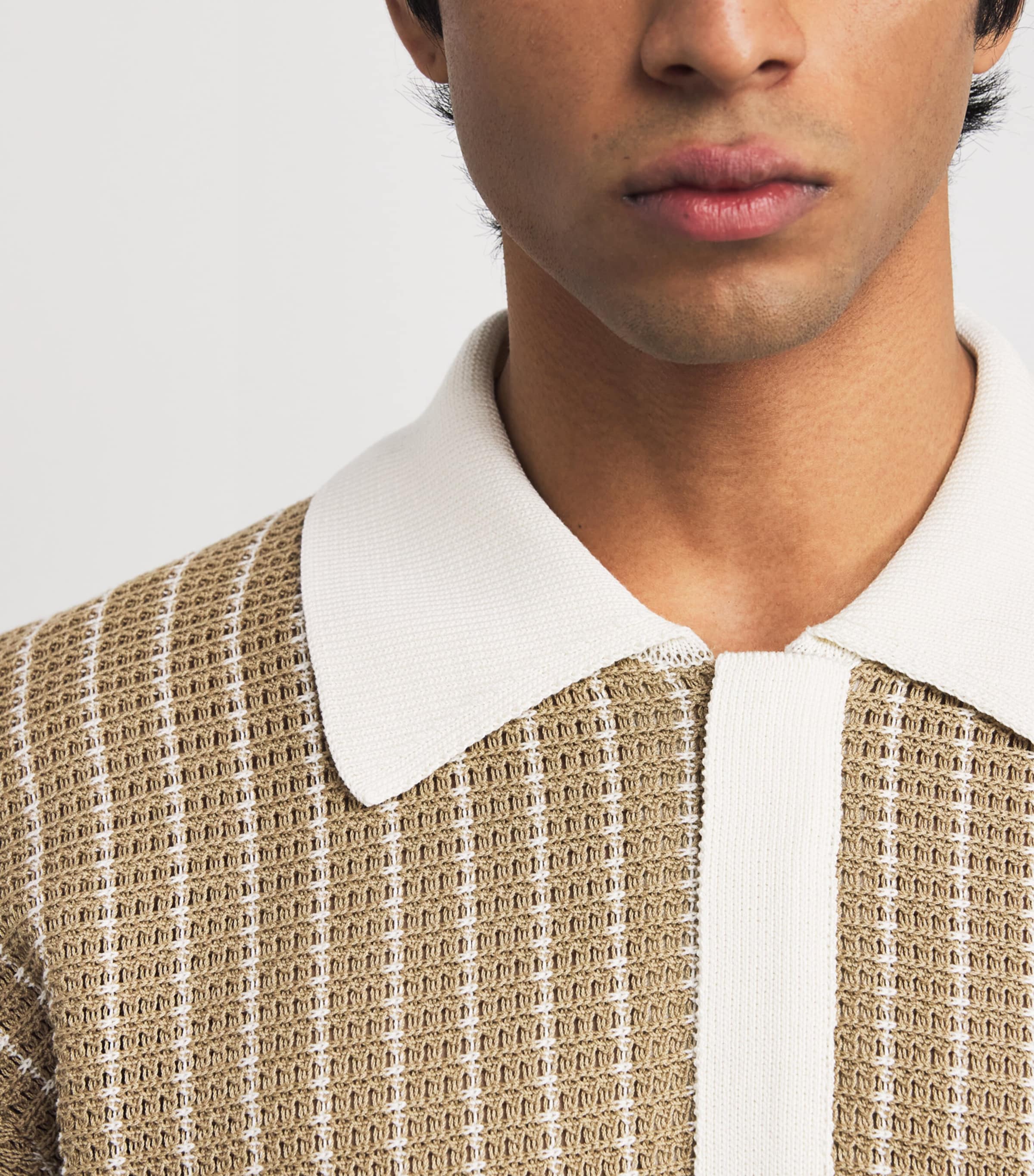 Knitted Polo Shirt 291 DEER Image 6