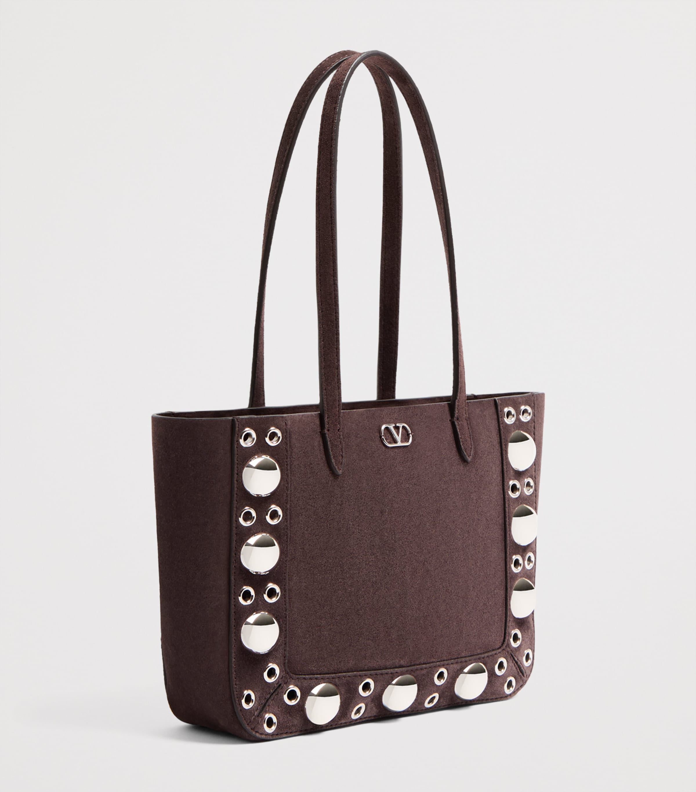 Valentino Garavani Mini Suede Nellcote Tote Bag | Harrods UK