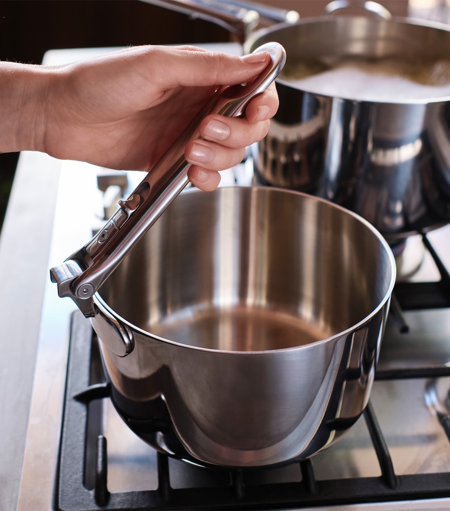 Space Steel Folding-Handle 6-Piece Cookware Set STAINLESS STEEL Image 4