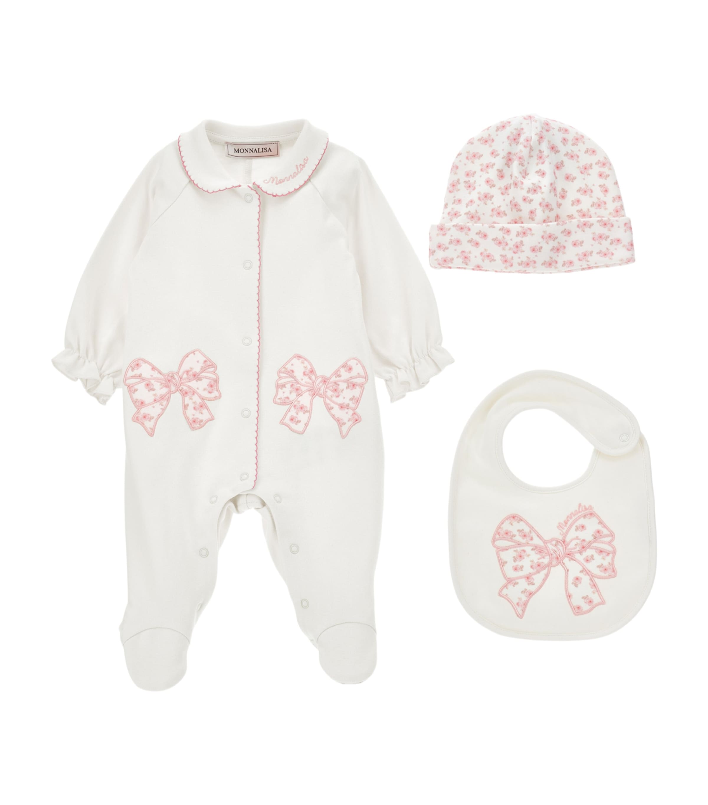 Cotton Embroidered All-In-One Set (1-9 Months) PANNA Image 1