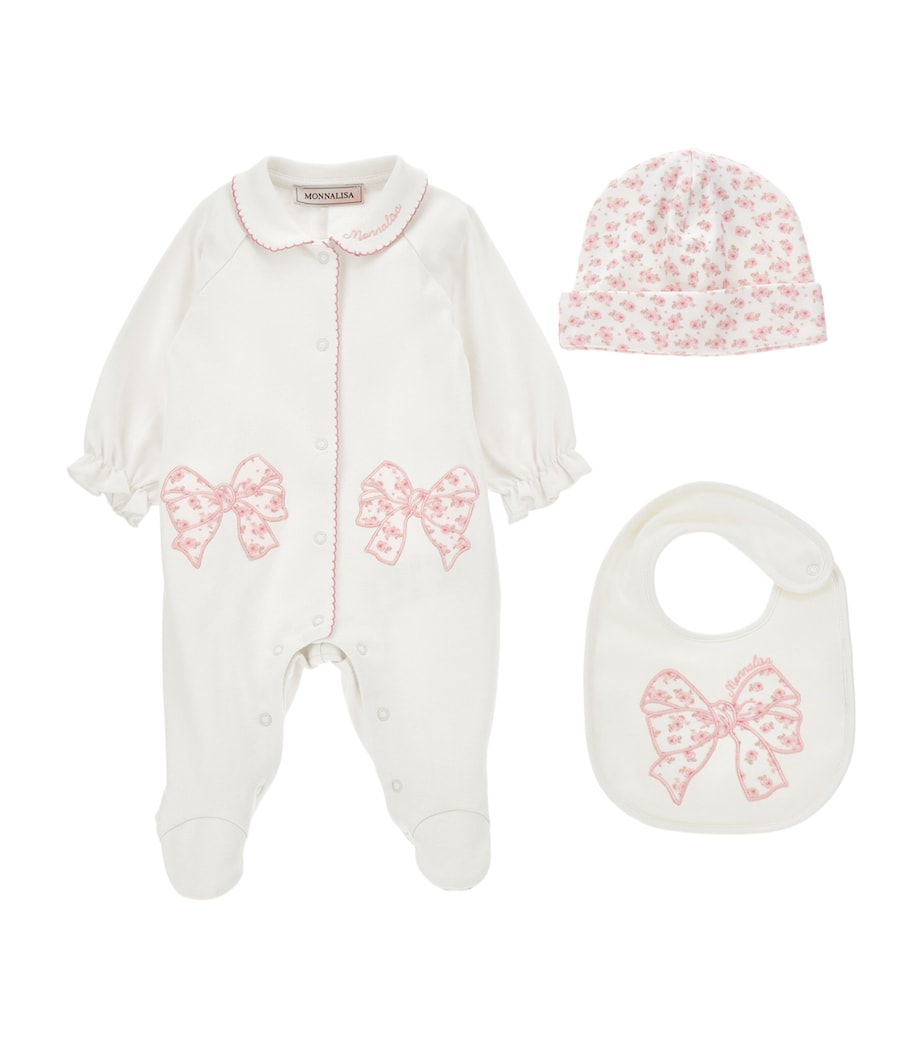 Cotton Embroidered All-In-One Set (1-9 Months) PANNA Image 1