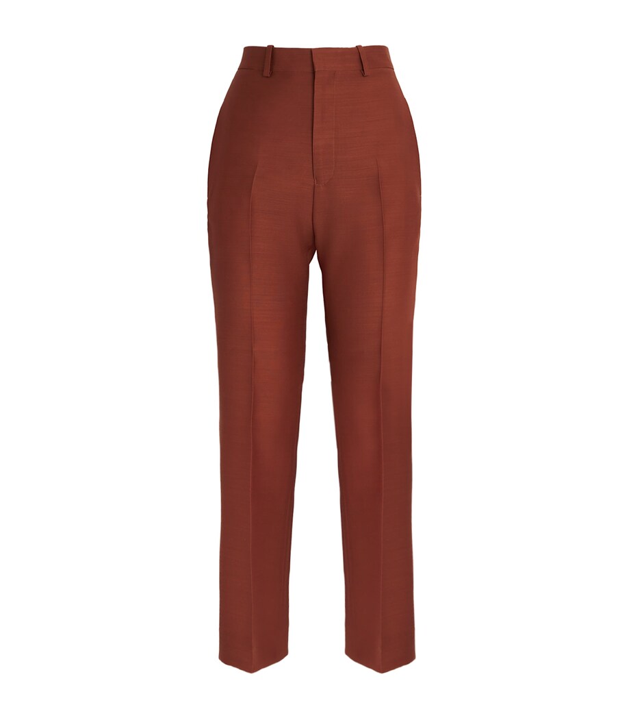 Organic Wool-Silk Credo Trousers 1026 RUST Image 1