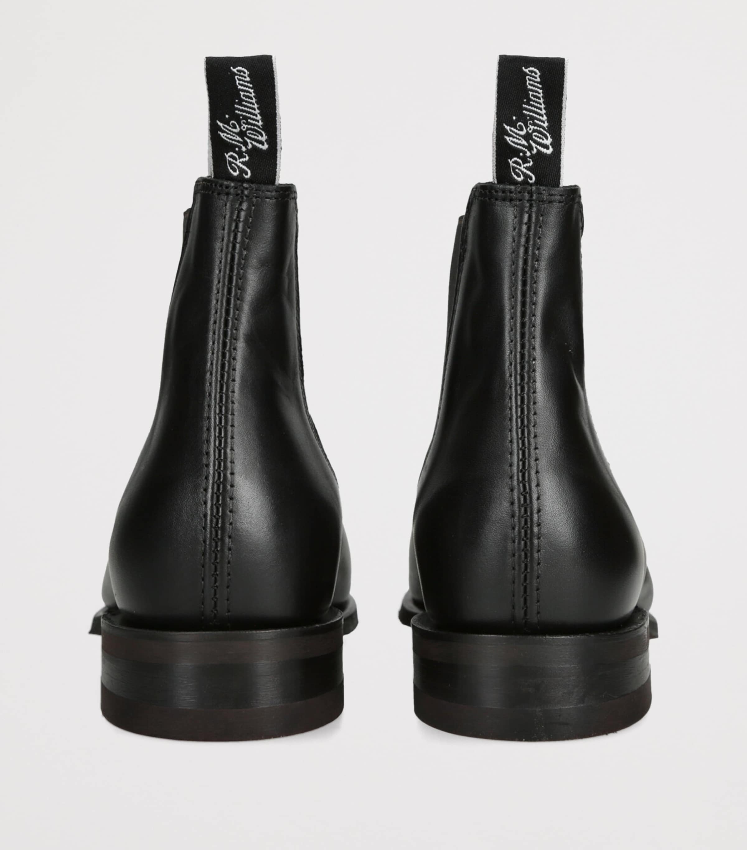 Leather Comfort Turnout Ankle Boots BLACK Image 2