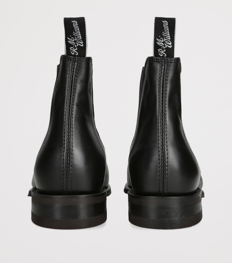 Leather Comfort Turnout Ankle Boots BLACK Image 2