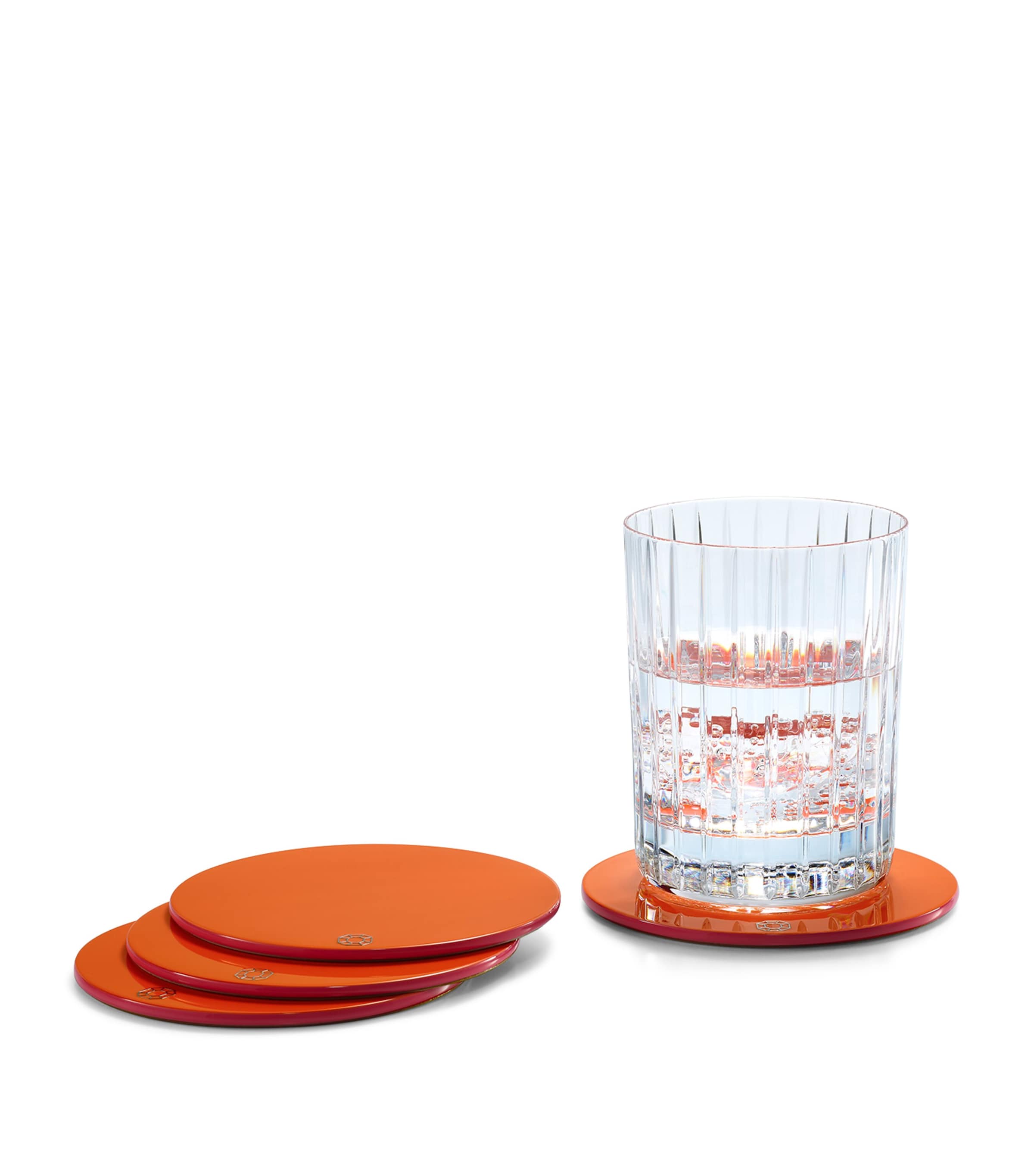 Set of 4 Octogone Coasters CLEAR Image 3