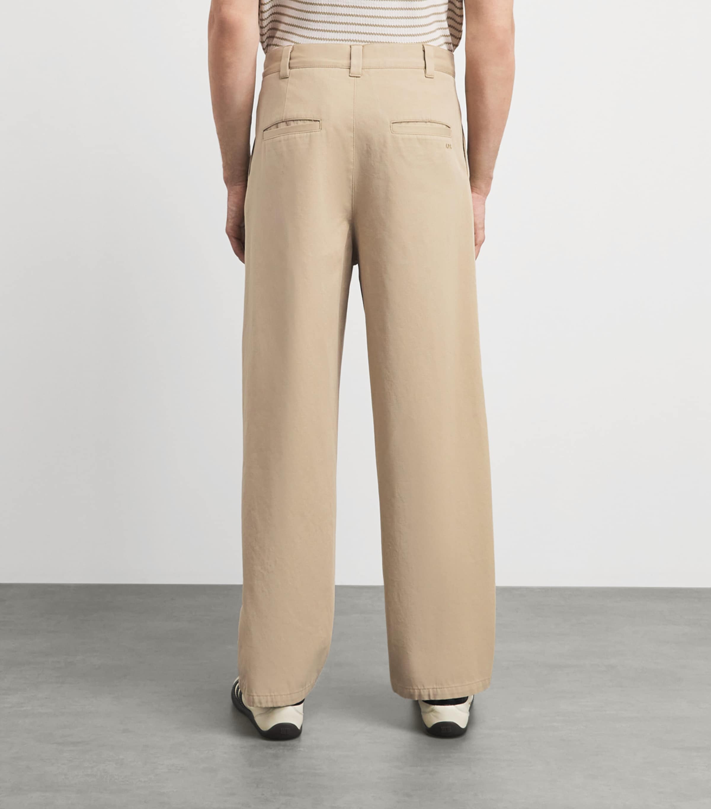 A.P.C. Mens Cotton Ricky Chinos Baa Beige Image 5