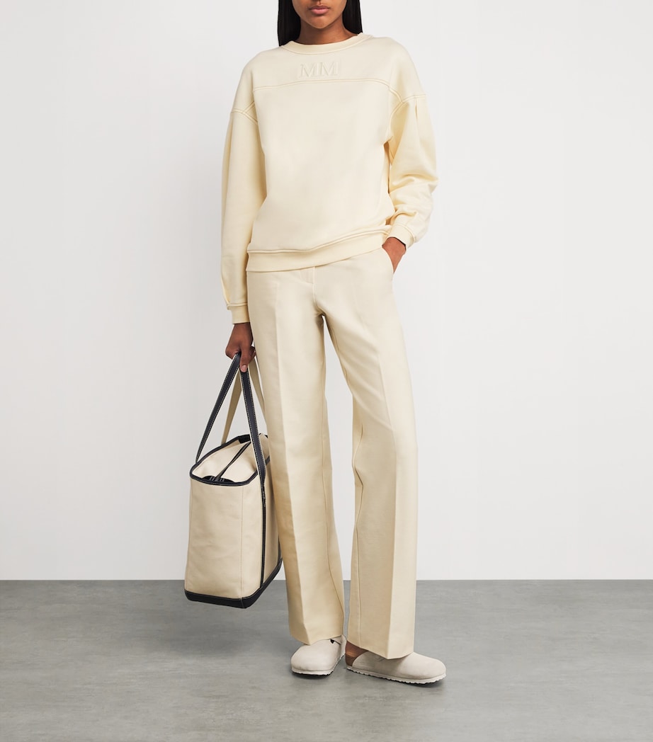 Cotton-Blend Mogol Sweatshirt IVORY Image 2