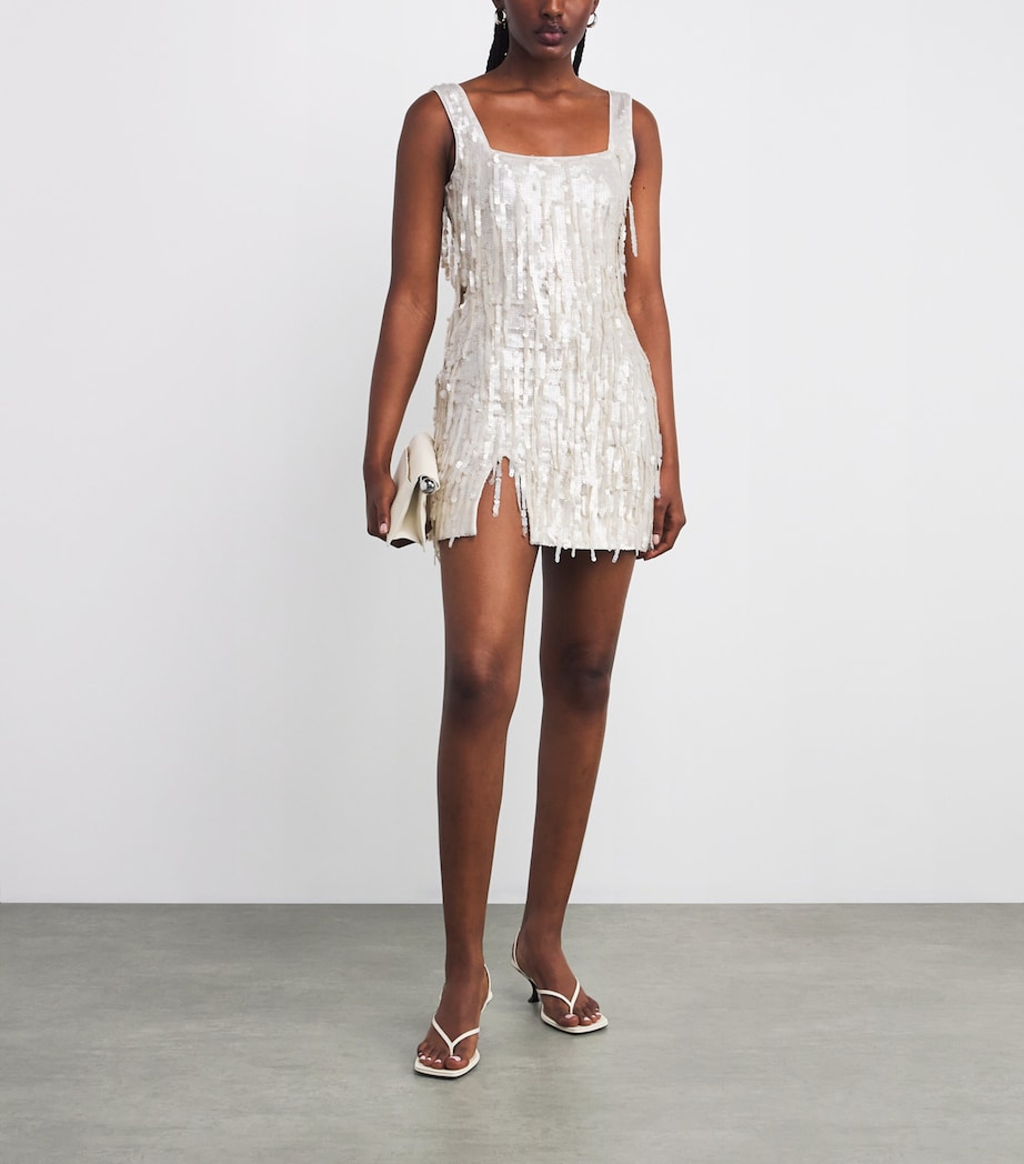 Sequin Le Sable Mini Dress PEARL Image 2