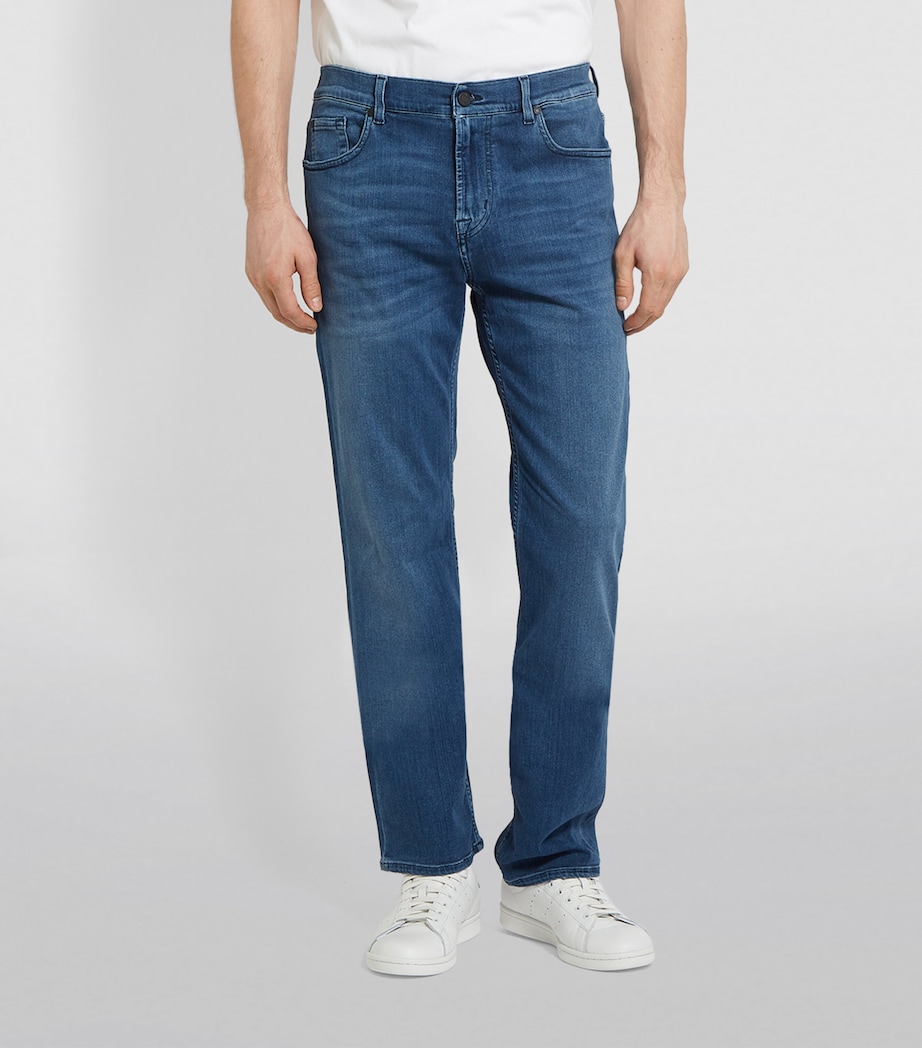Straight Luxe Performance Jeans MID BLUE Image 3