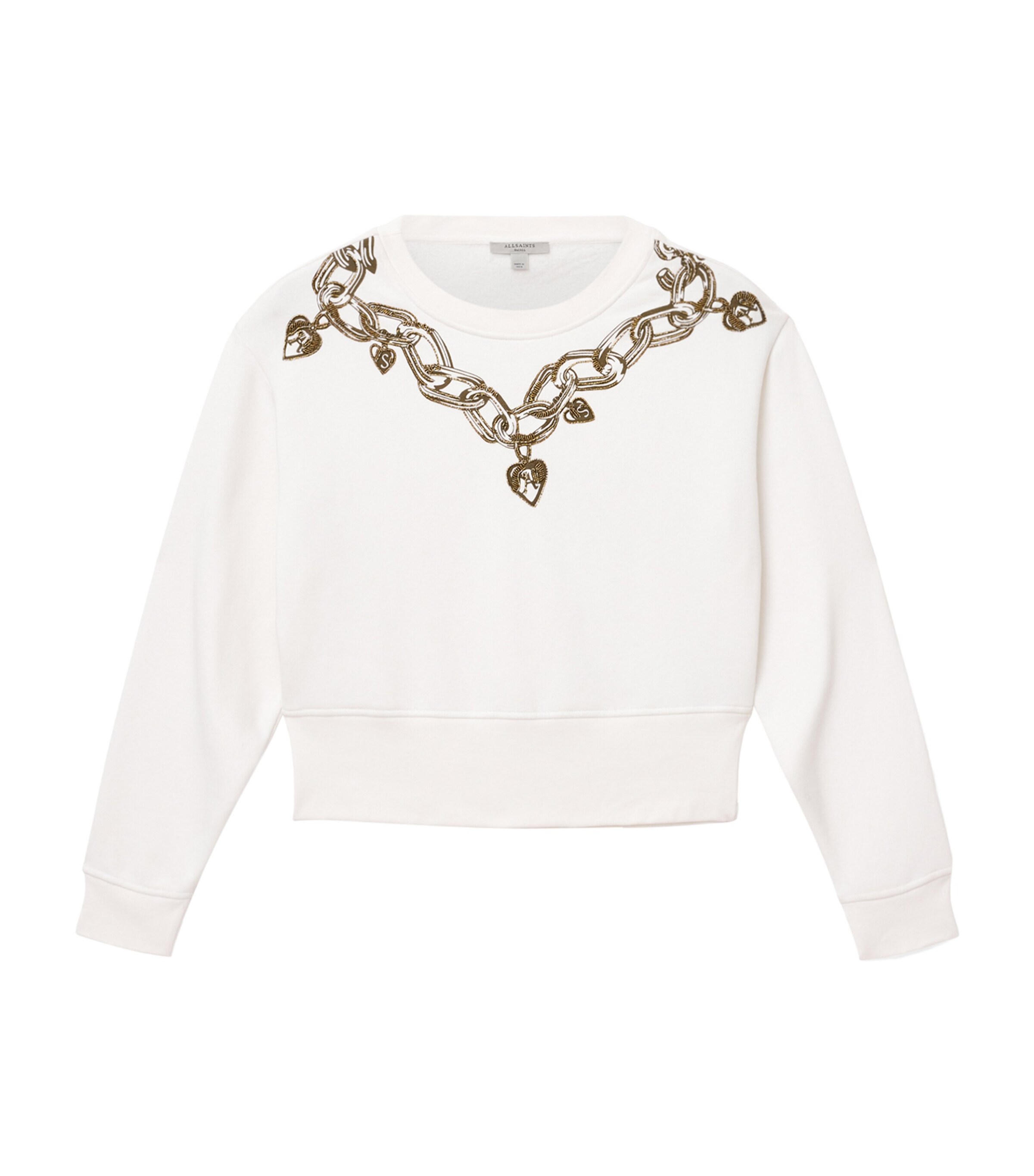 AllSaints Cotton-Blend Drip Separo Sweatshirt | Women Clothing | Tops | Sweatshirts & Hoodies | Loungewear | Lounge Tops | Designers | AllSaints