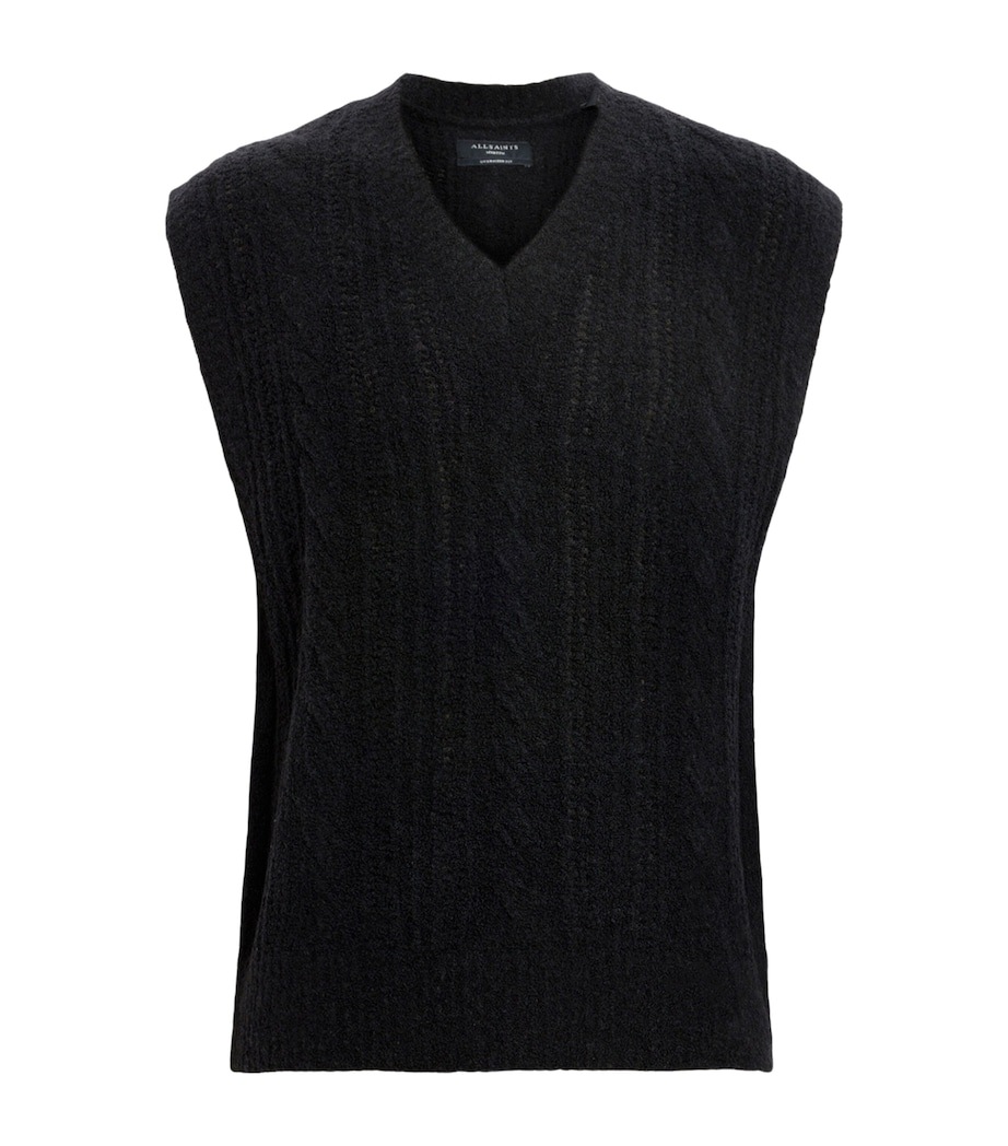 Wool-Blend Josif Sweater Vest BLACK Image 1