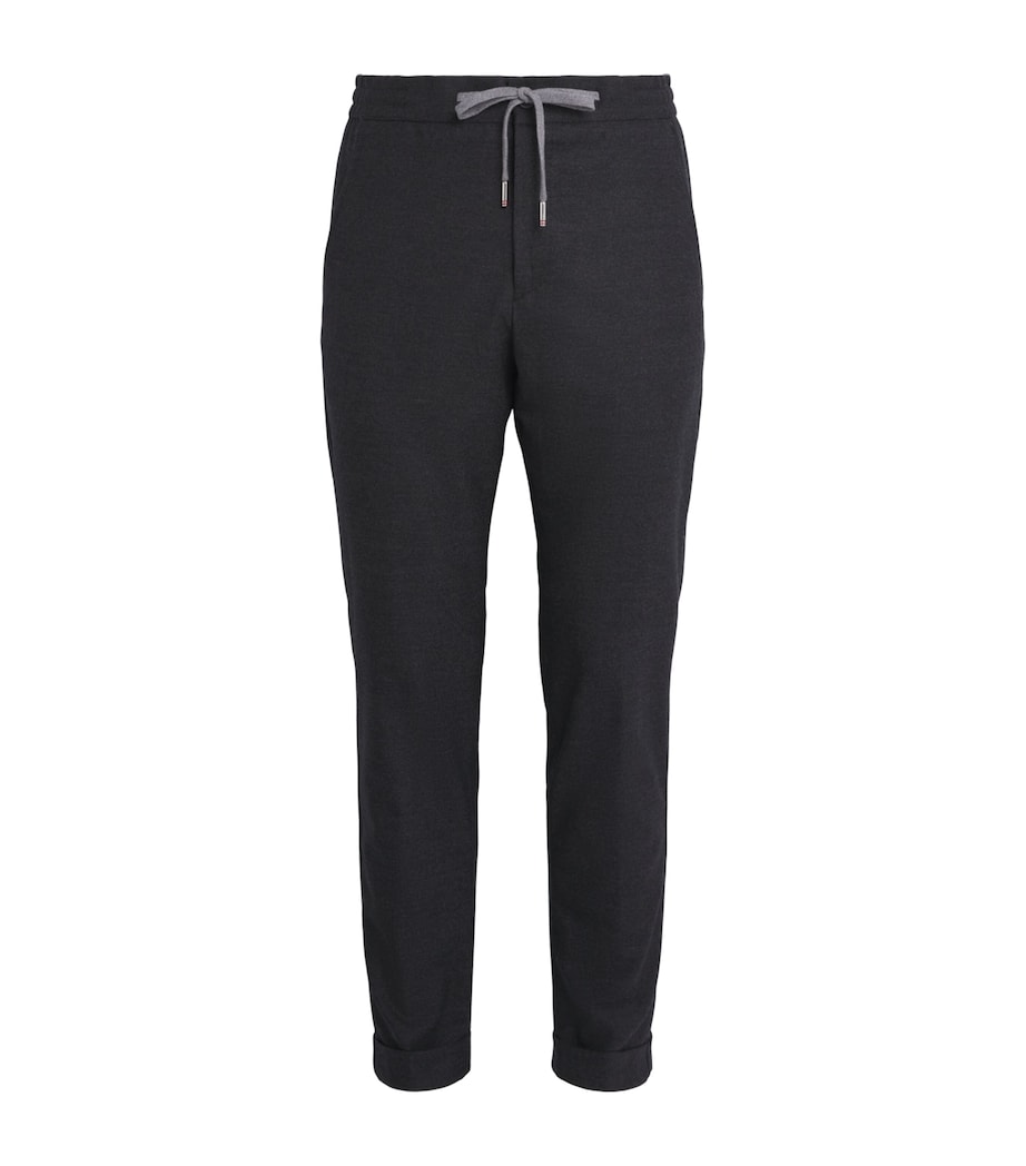 Marco Pescarolo Womens Cashmere Drawstring Trousers Grey Image 1