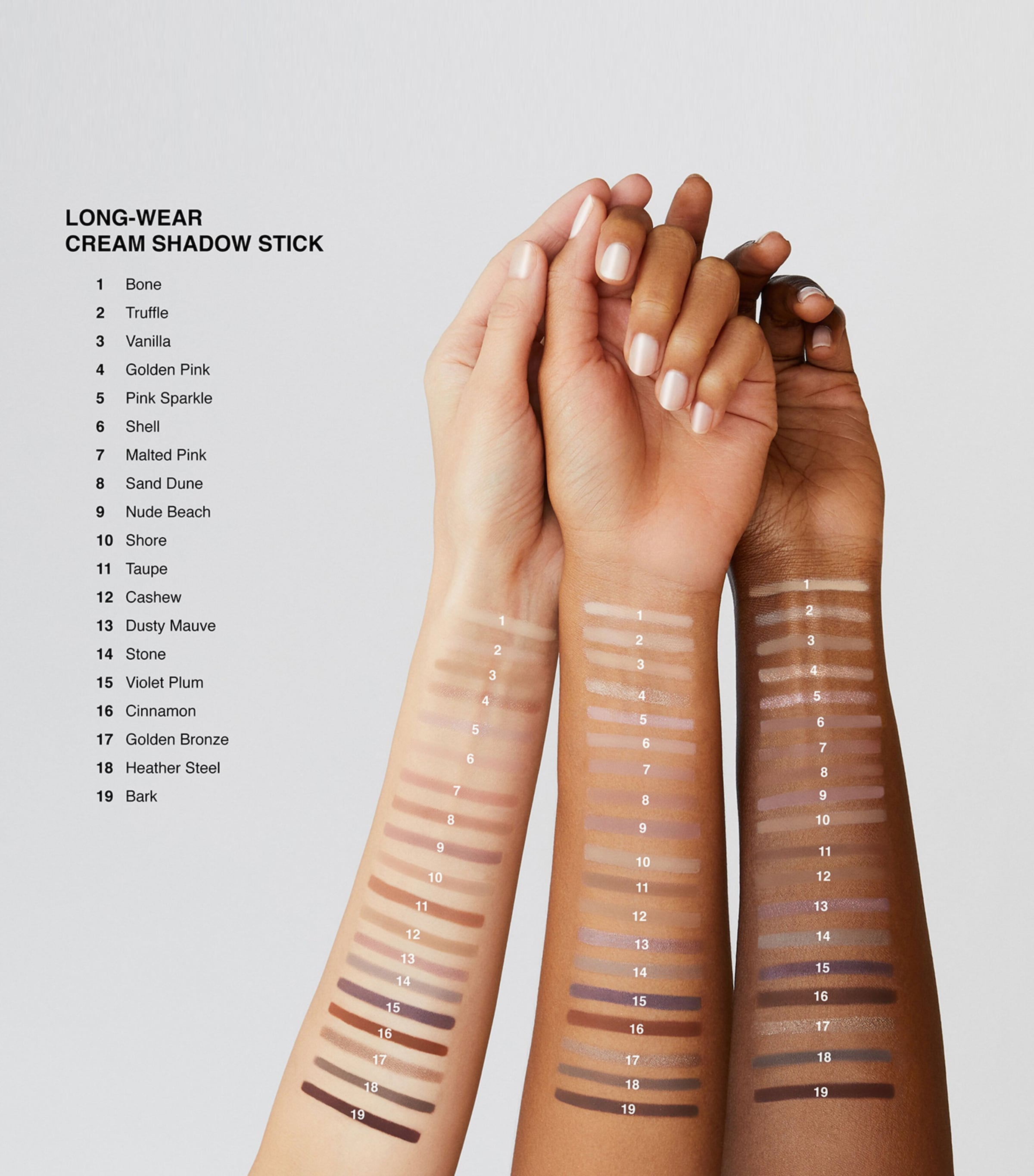 Real Nudes Long-Wear Cream Shadow Stick BONE Image 5