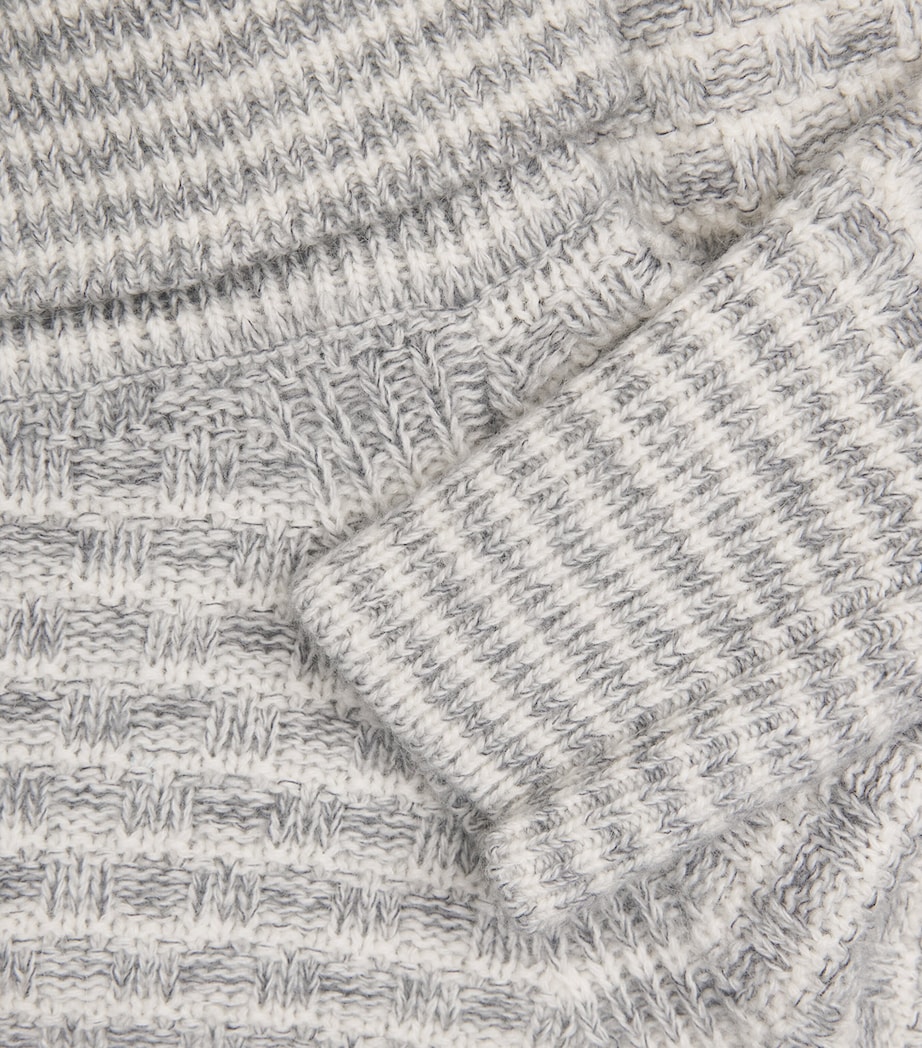 Missoni Womens Mock-Neck Sweater White And Grey Image 6