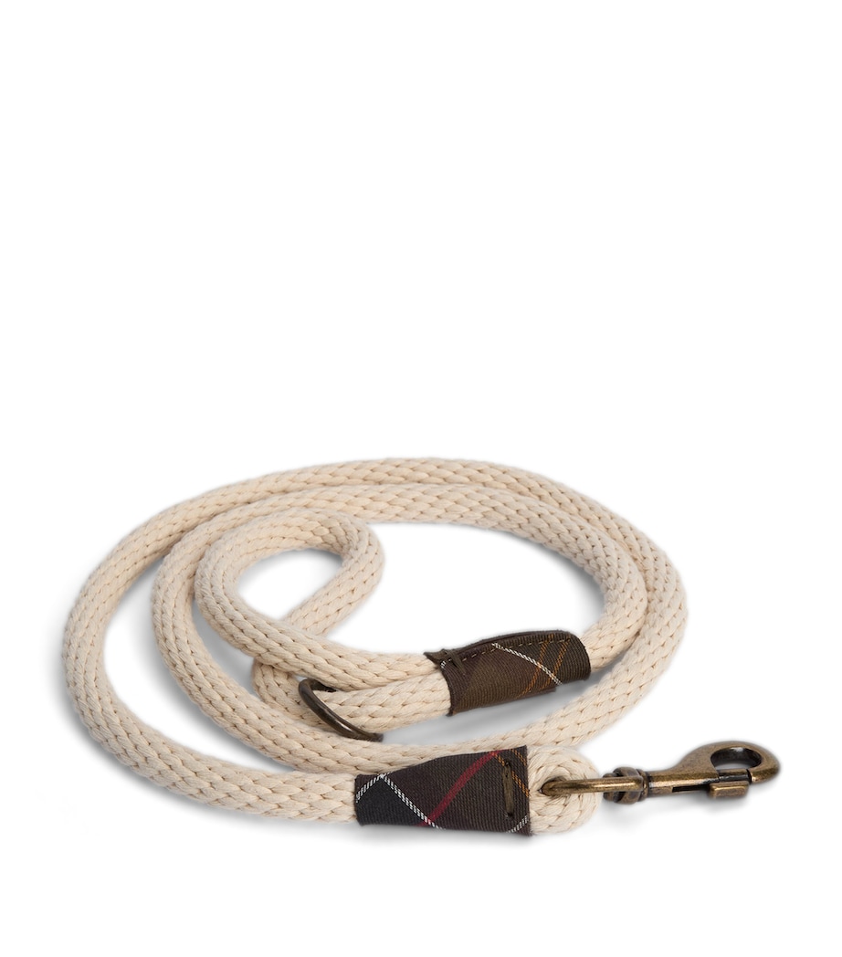 Barbour Cotton Rope Dog Lead Neutral Image 1