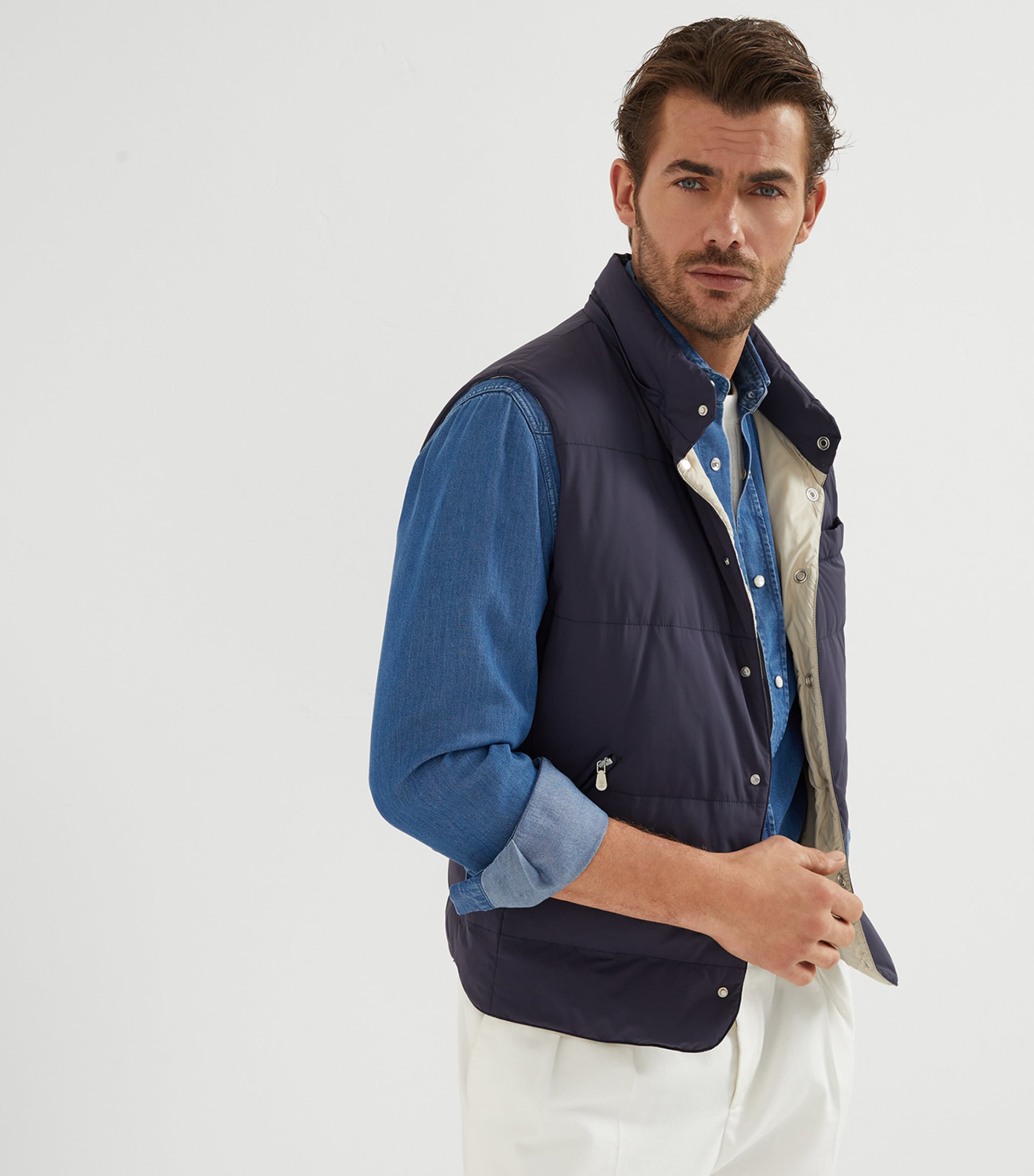Brunello Cucinelli Down-Filled Padded Gilet | Harrods US