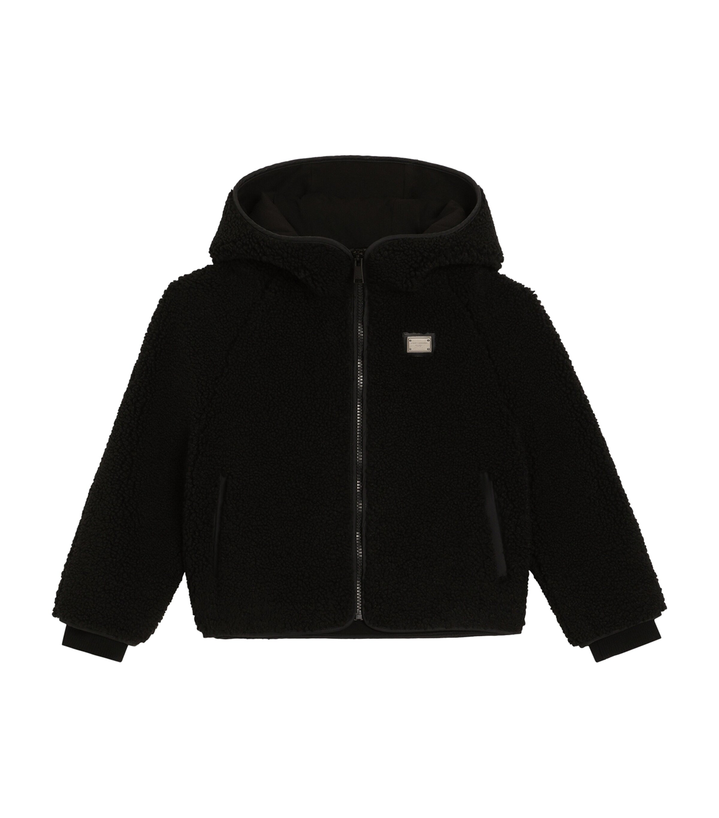 Dolce & Gabbana Kids Teddy Logo Zip-Up Hoodie (8-12+ Years) | Girls Clothing | Sweatshirts & Hoodies | Designers | Dolce & Gabbana
