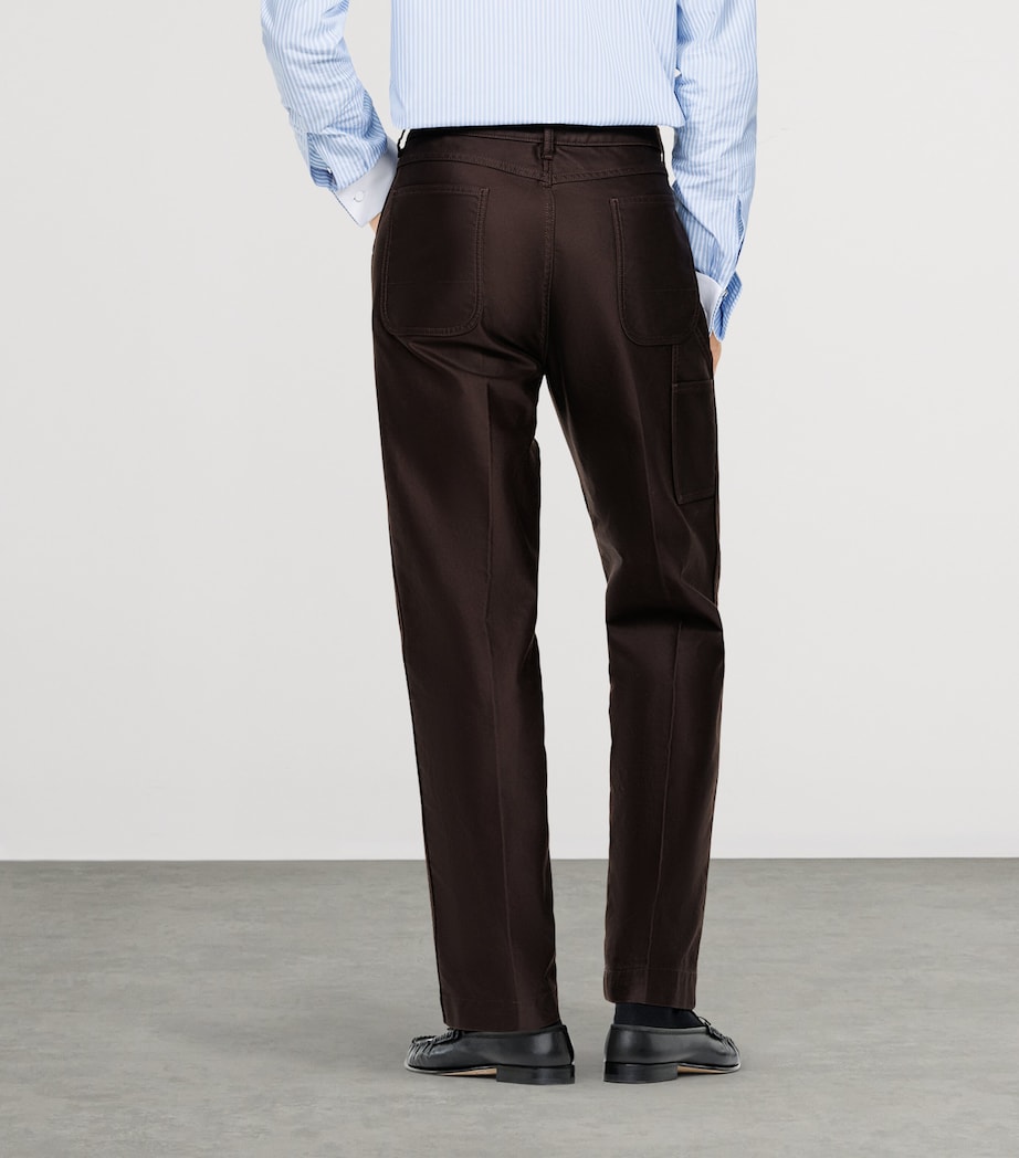 TOM FORD Mens Cotton Carpenter Trousers Edb Image 4