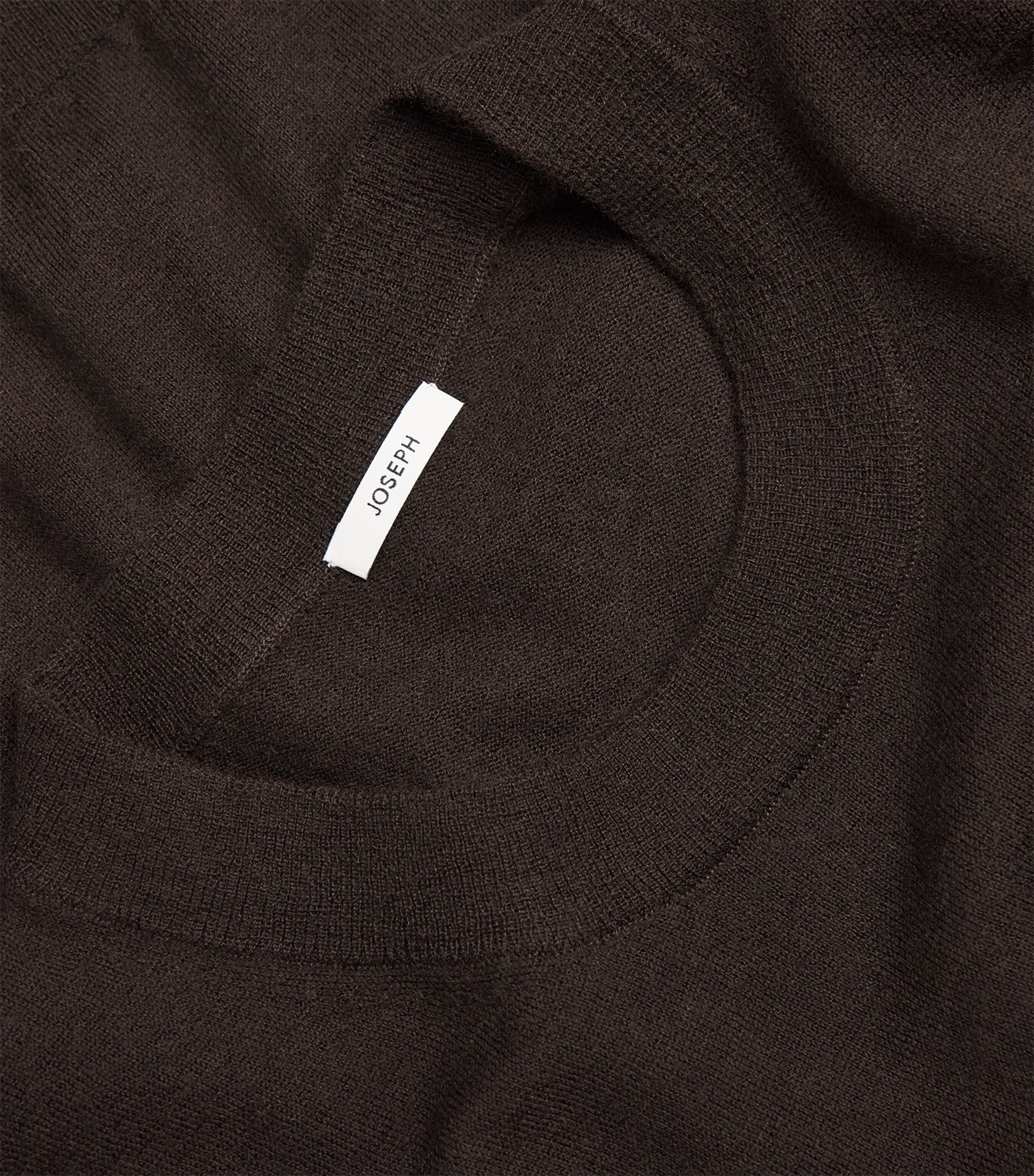 Cashmere Round-Neck Sweater COCOA Image 5