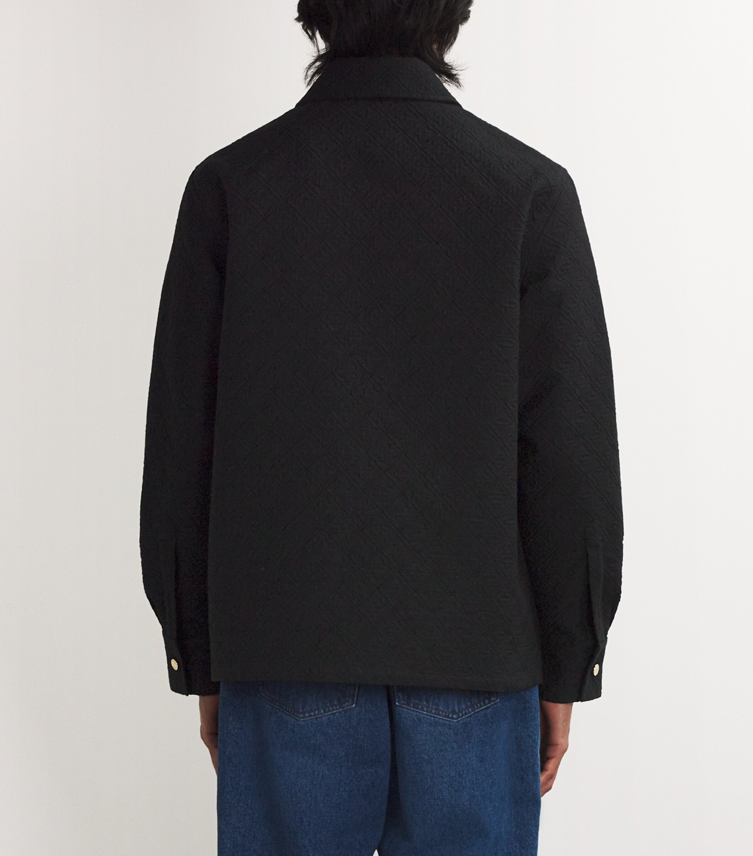 Jacquard Monogram Jacket BLACK Image 4