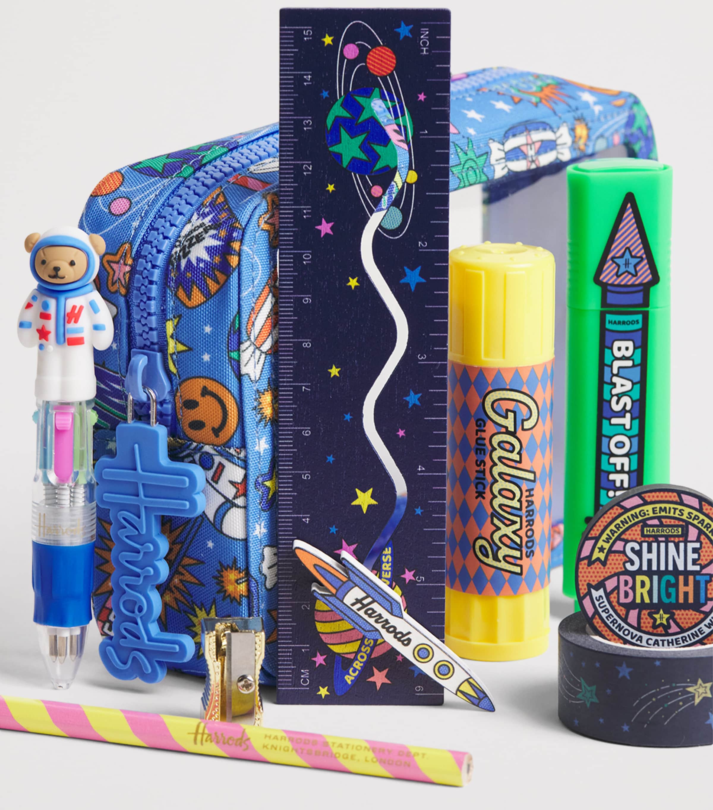 Harrods Pop Rocket Filled Pencil Case Image 3
