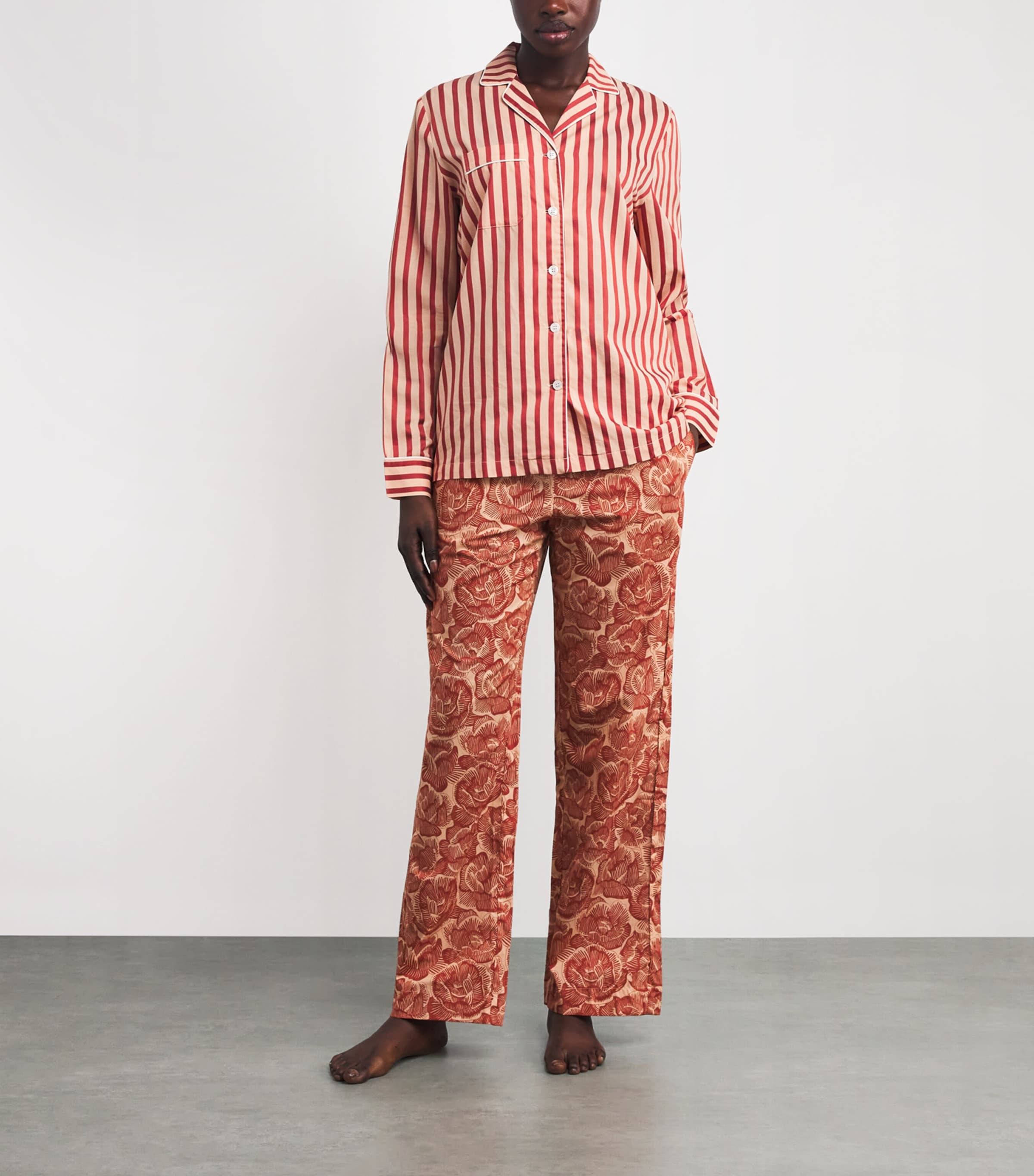 Cotton Ledbury Pyjama Bottoms RED/RED Image 2