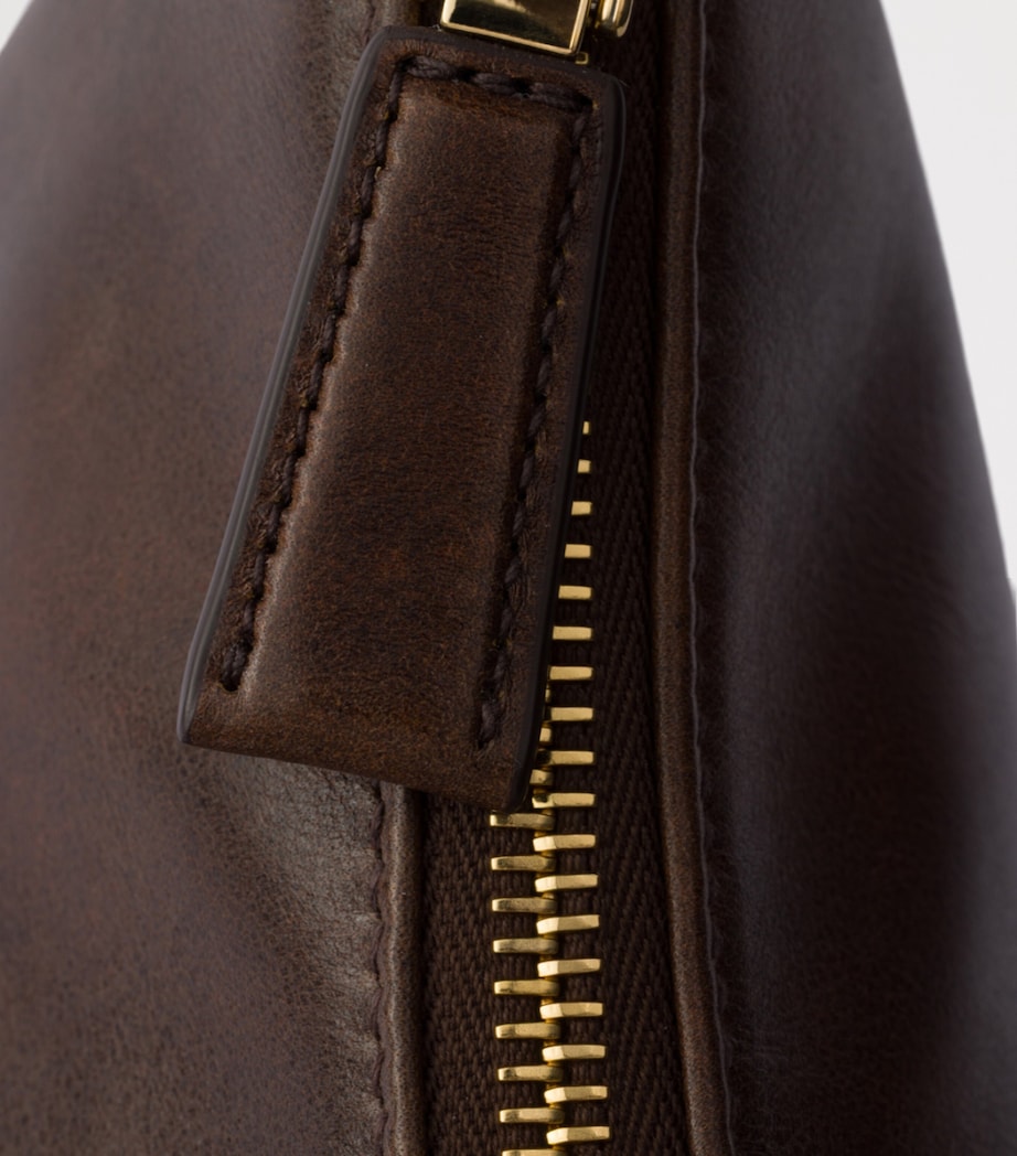 Prada Medium Leather Aimée Shoulder Bag Brown Image 5