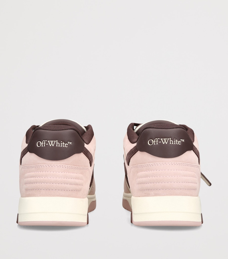 Off-White Leather Out of Office Sneakers Pink Comb Image 4