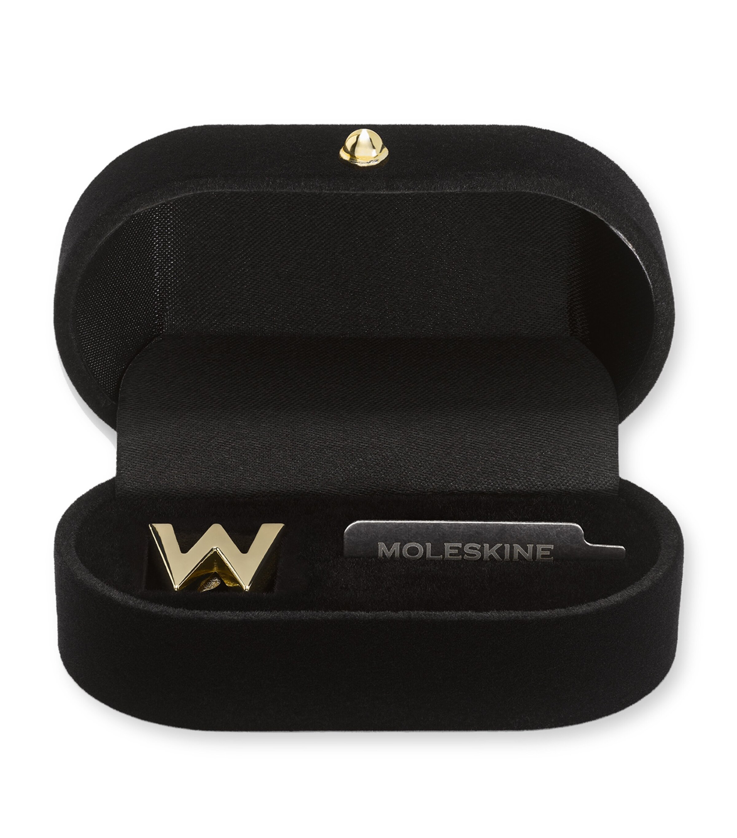 Moleskine Gold-plated W Notebook Charm In Gold