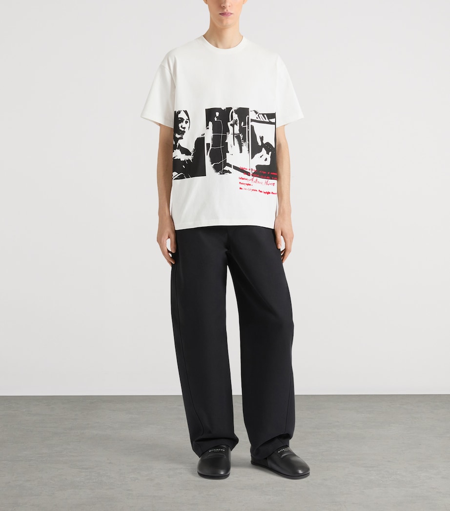 Givenchy Mens Cotton Printed T-Shirt Image 2