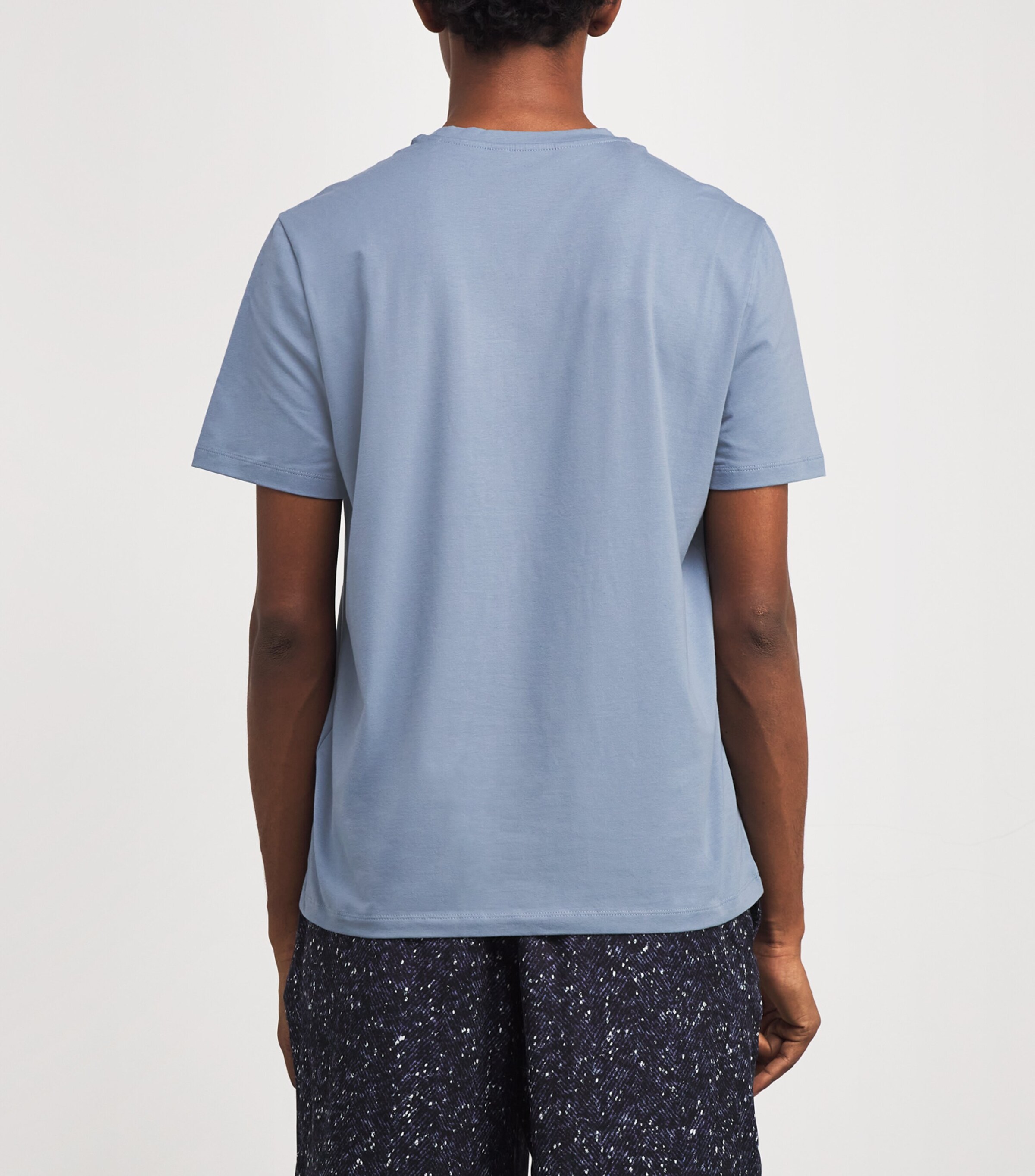 7 For All Mankind Mens Luxe Performance T-Shirt Slate Blue Image 4