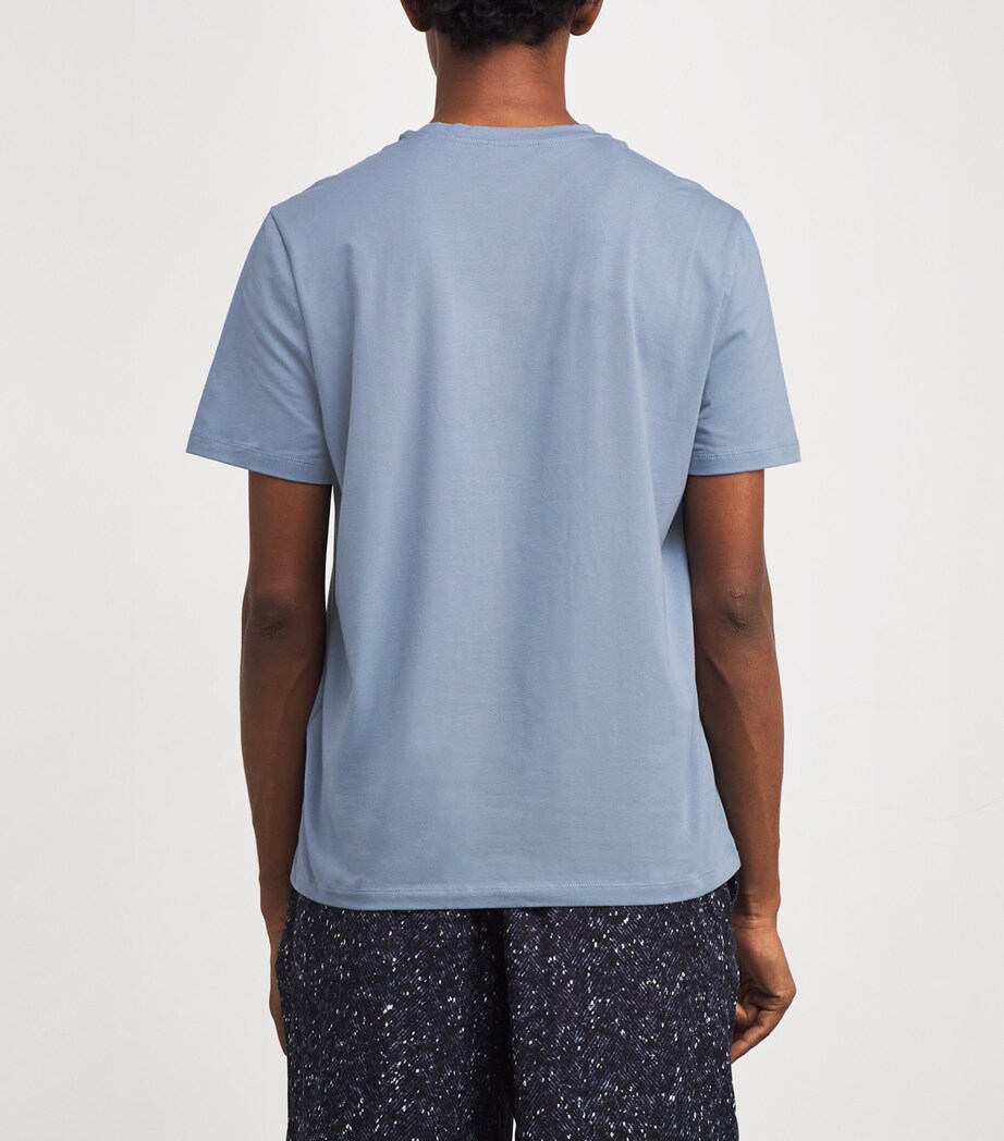 7 For All Mankind Mens Luxe Performance T-Shirt Slate Blue Image 4