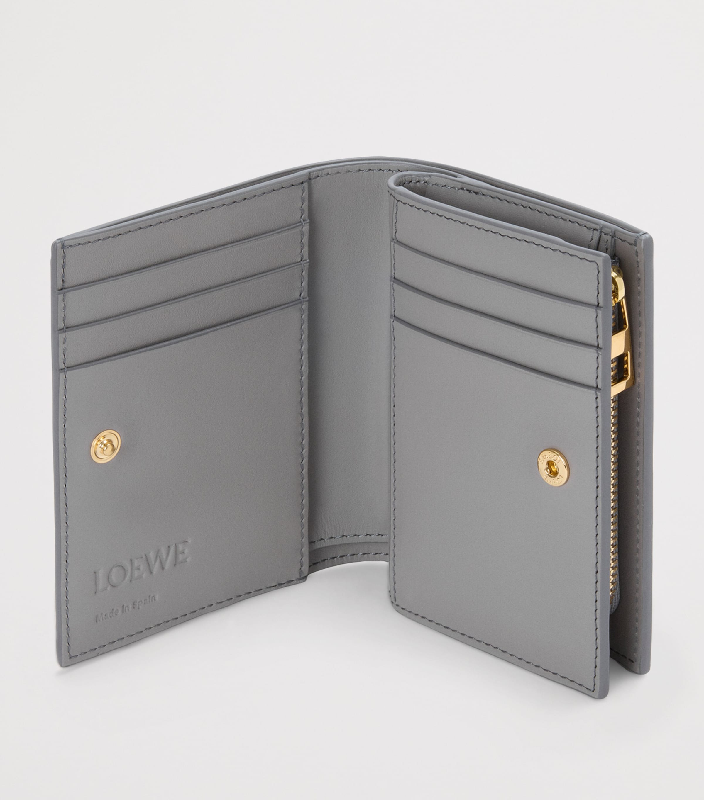 LOEWE Leather Landscape Wallet Sparkling Grey Image 3
