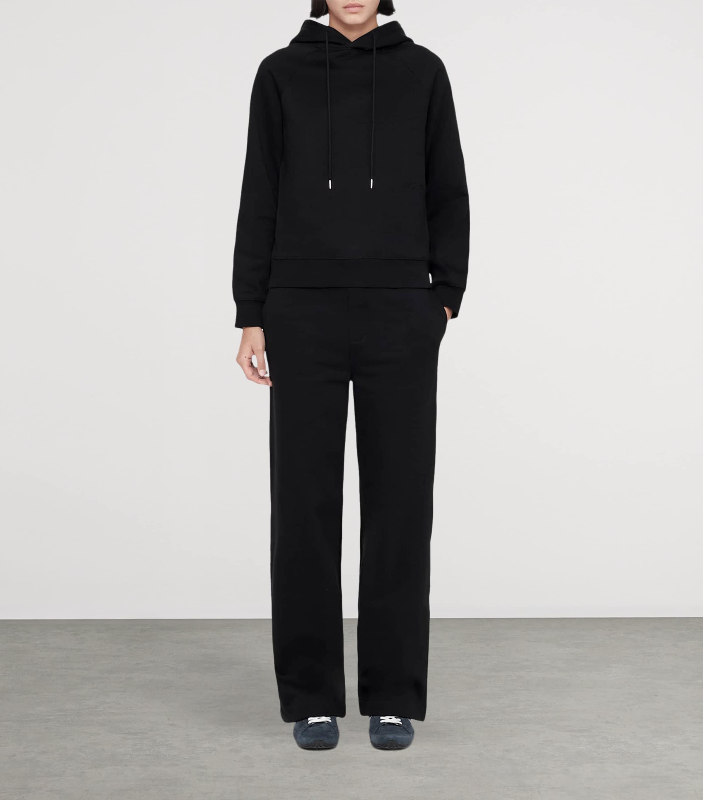 AllSaints Womens Lily Sweatpants Jet Black Image 2